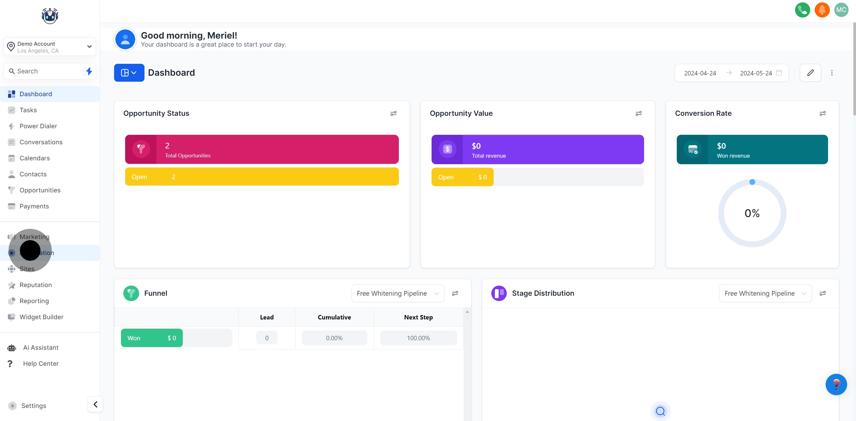 1 To start off, click on "Automation".