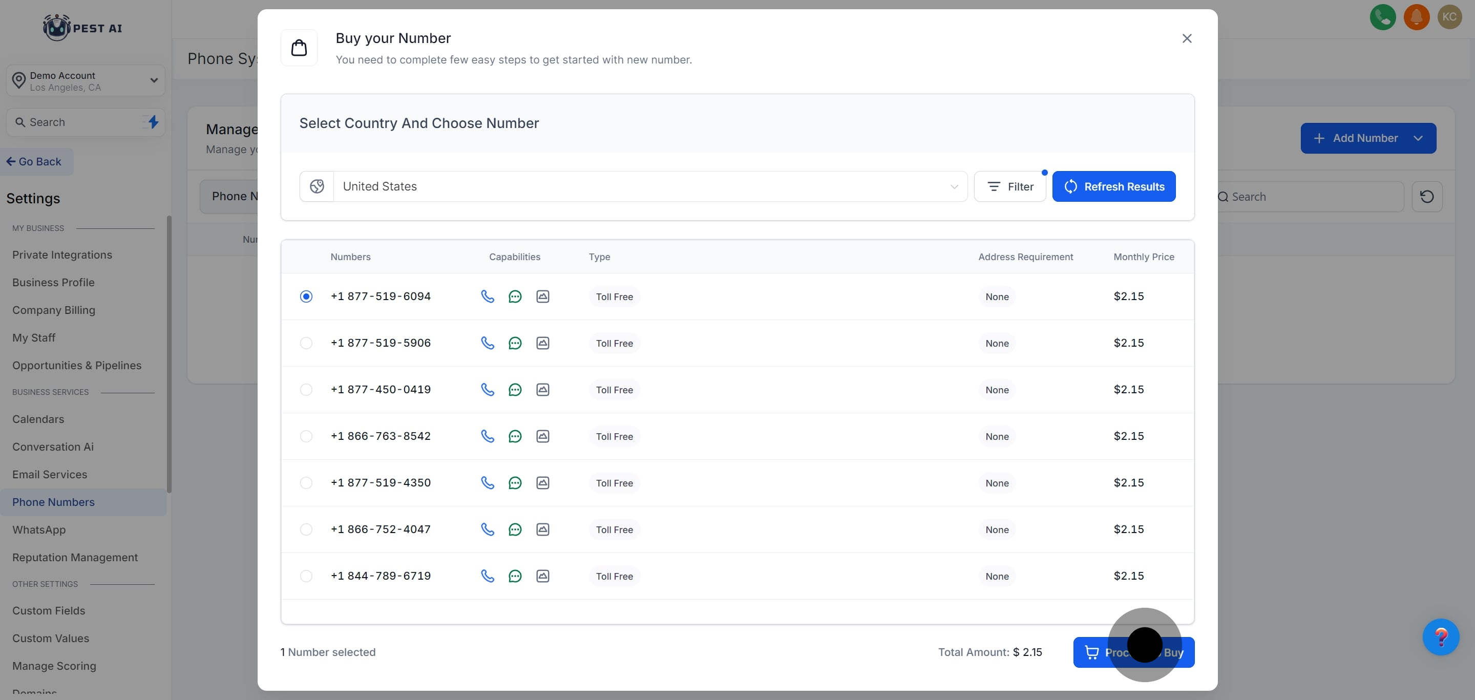 9 Next up, click on "1".
