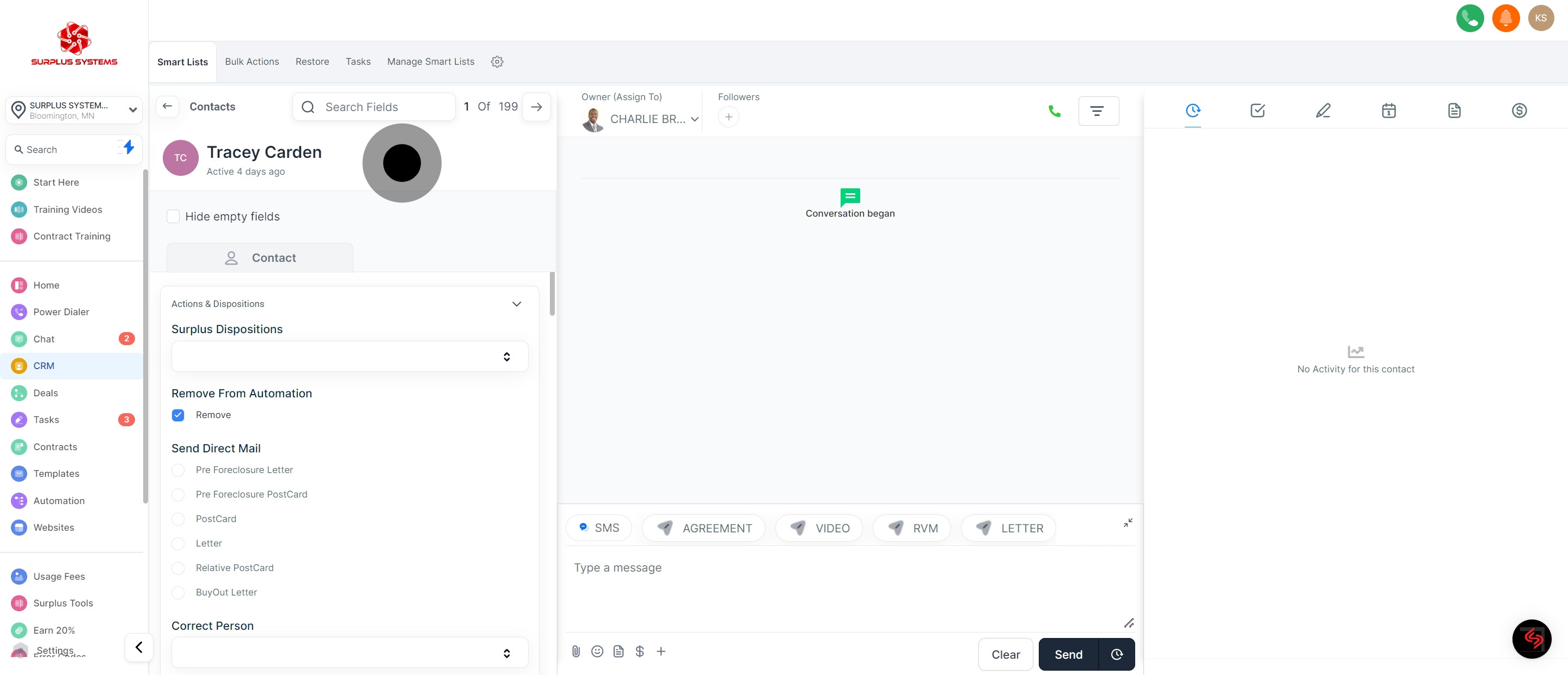 3 Then, click on "contact".