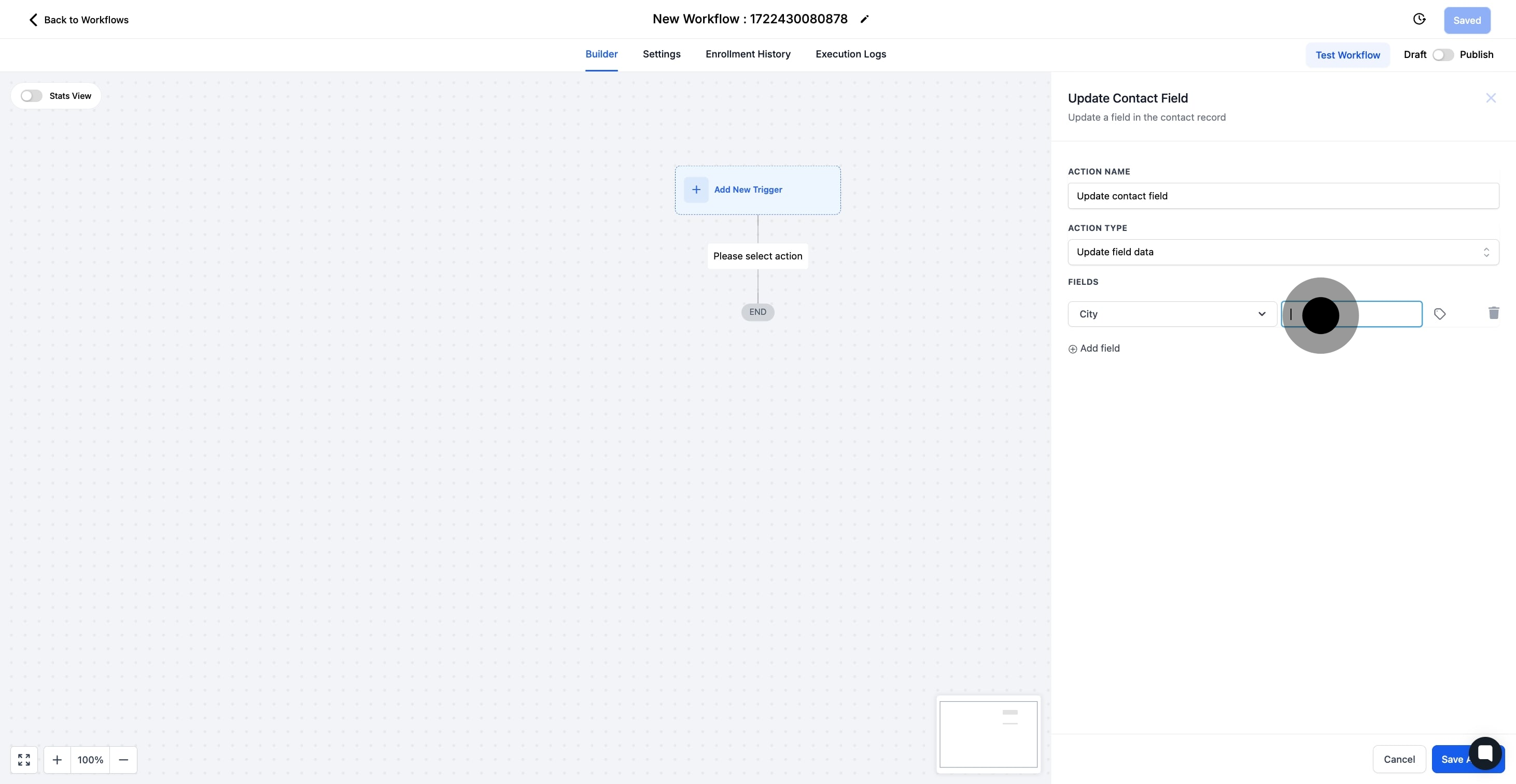 11 Now, click on the element.