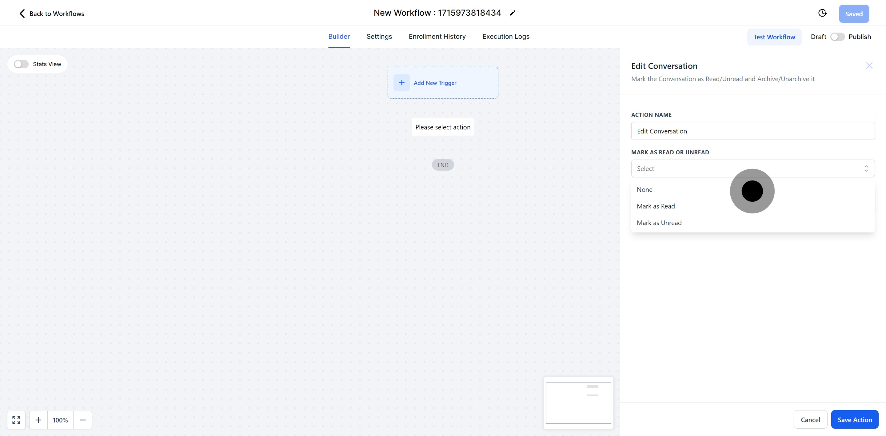 5 Click on "Select".
