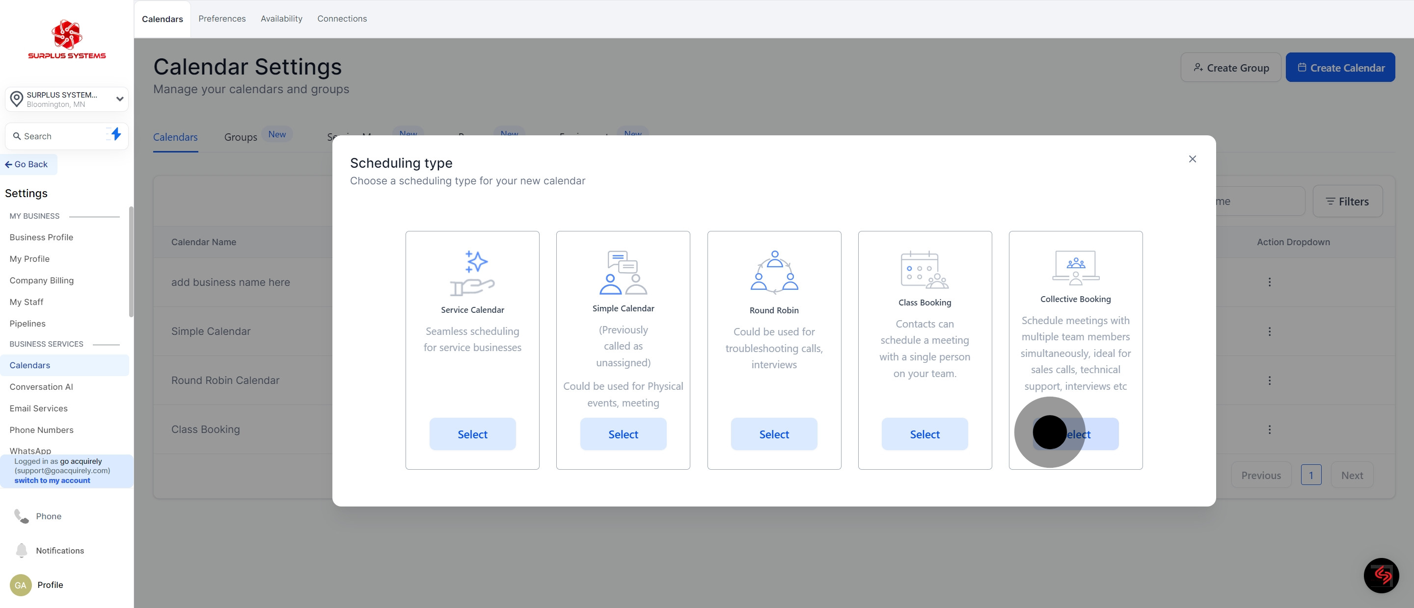 4 After, click on "Select".