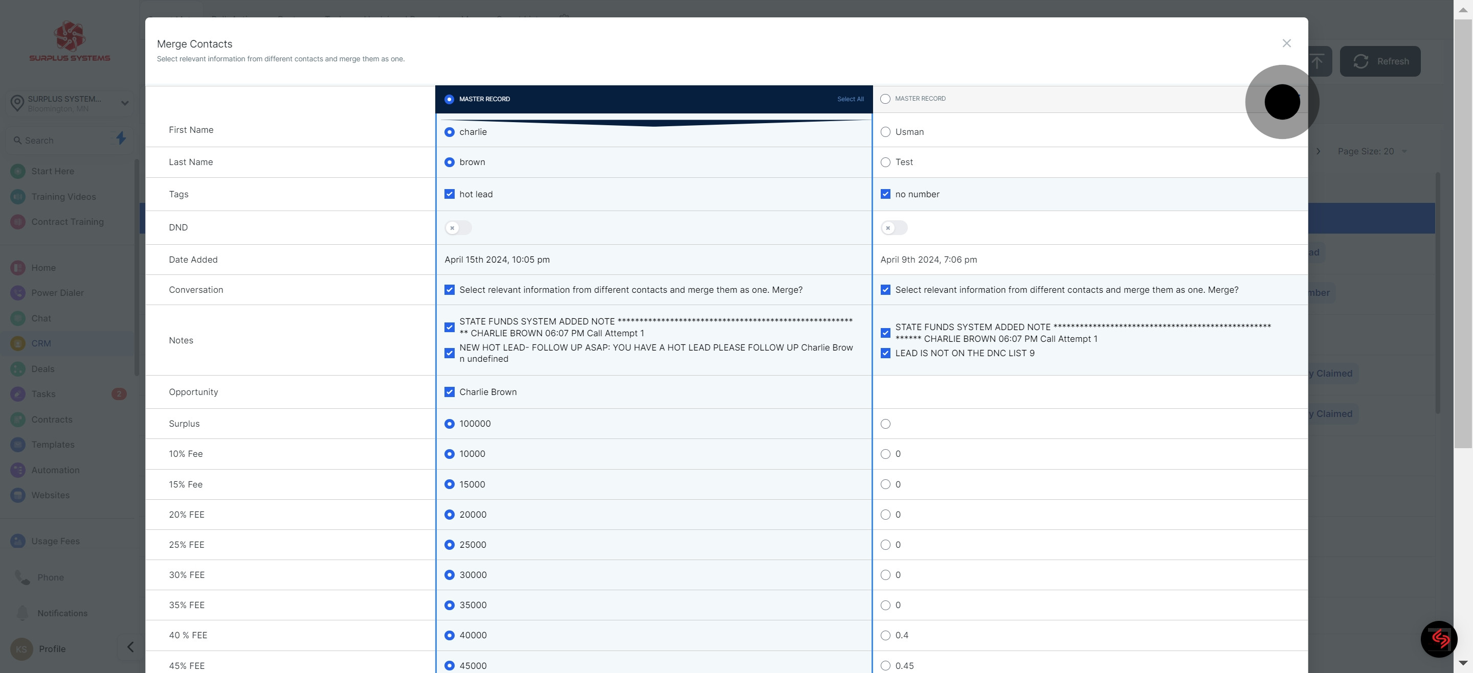 5 Click on "Select All".