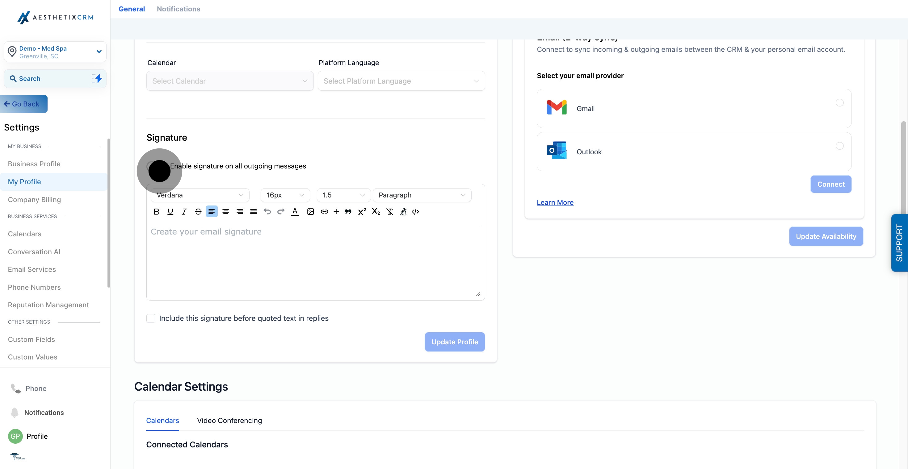 4 Click on the element.
