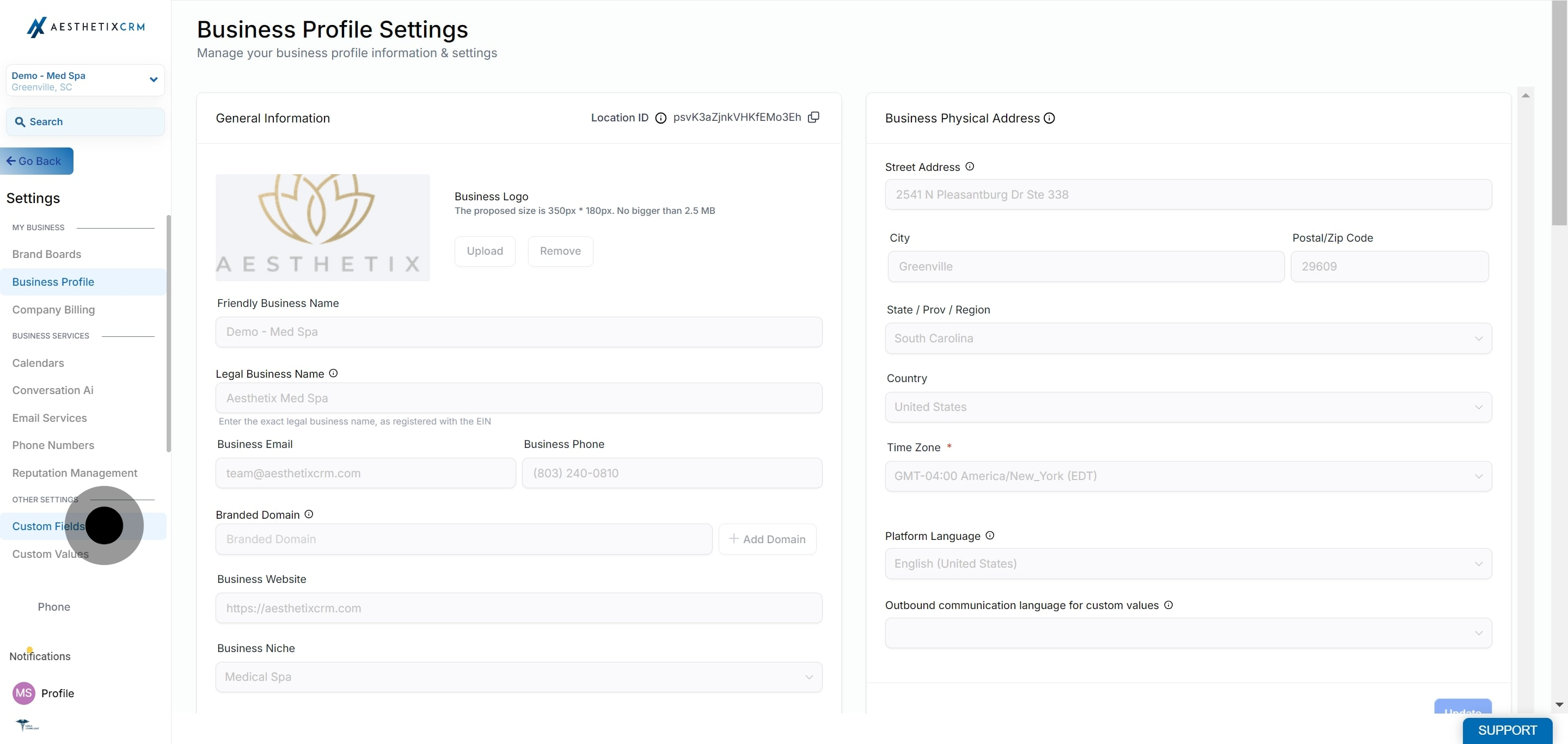 2 After that, click on "Custom Fields".