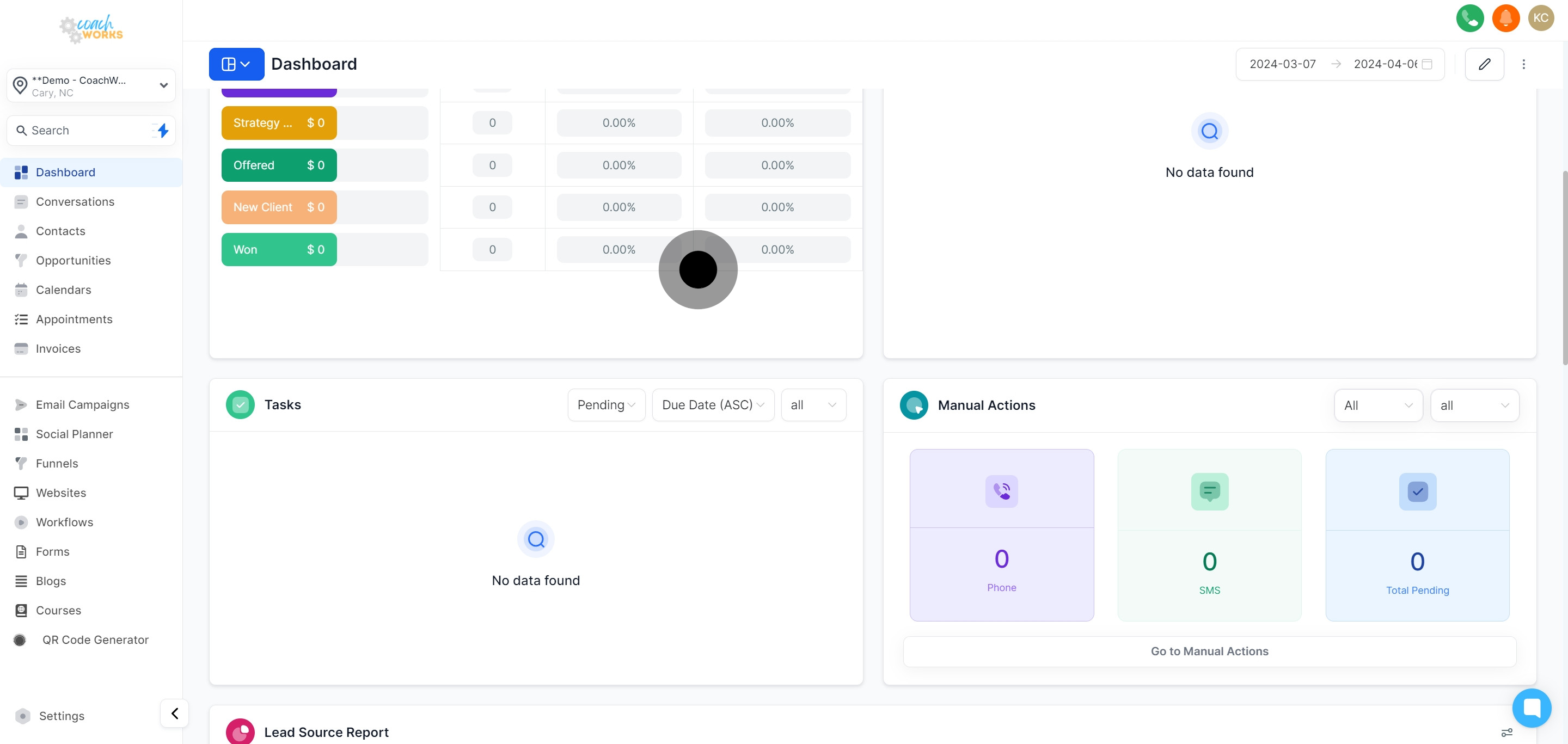 18 Click on "Workflow".