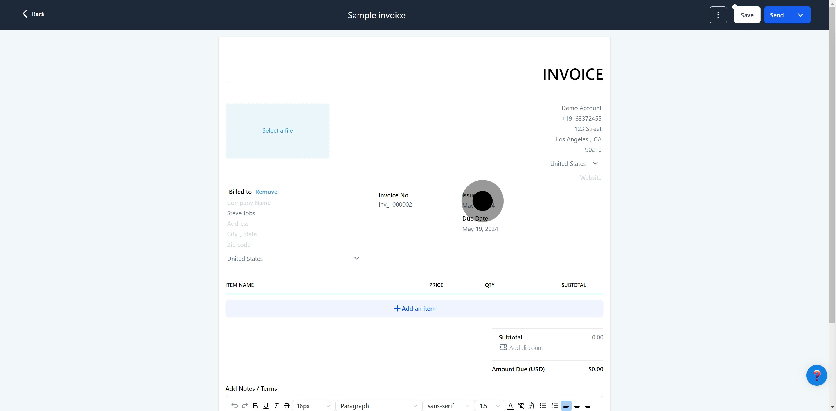 21 Click on "Issue Date".