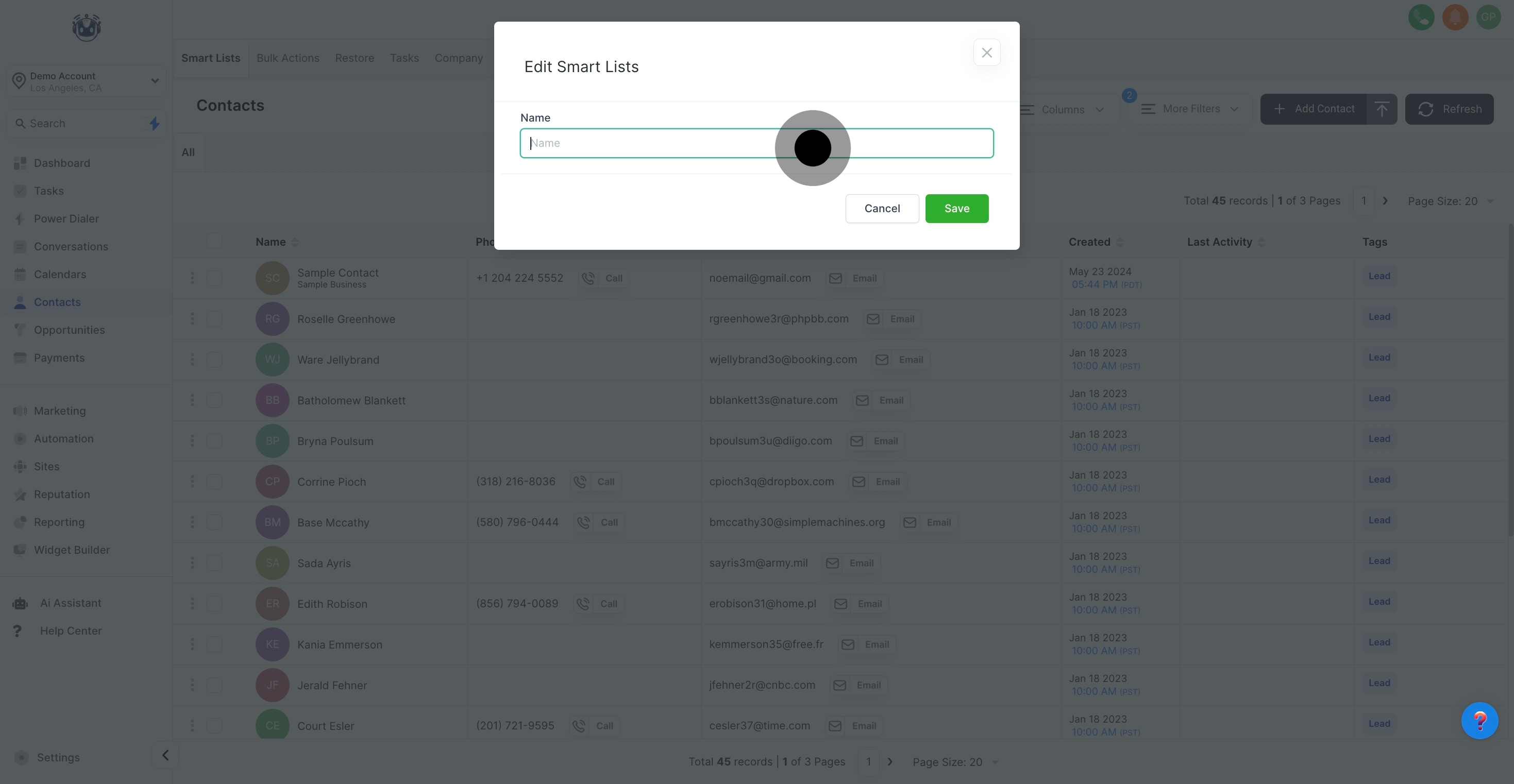 13 Click on the element.