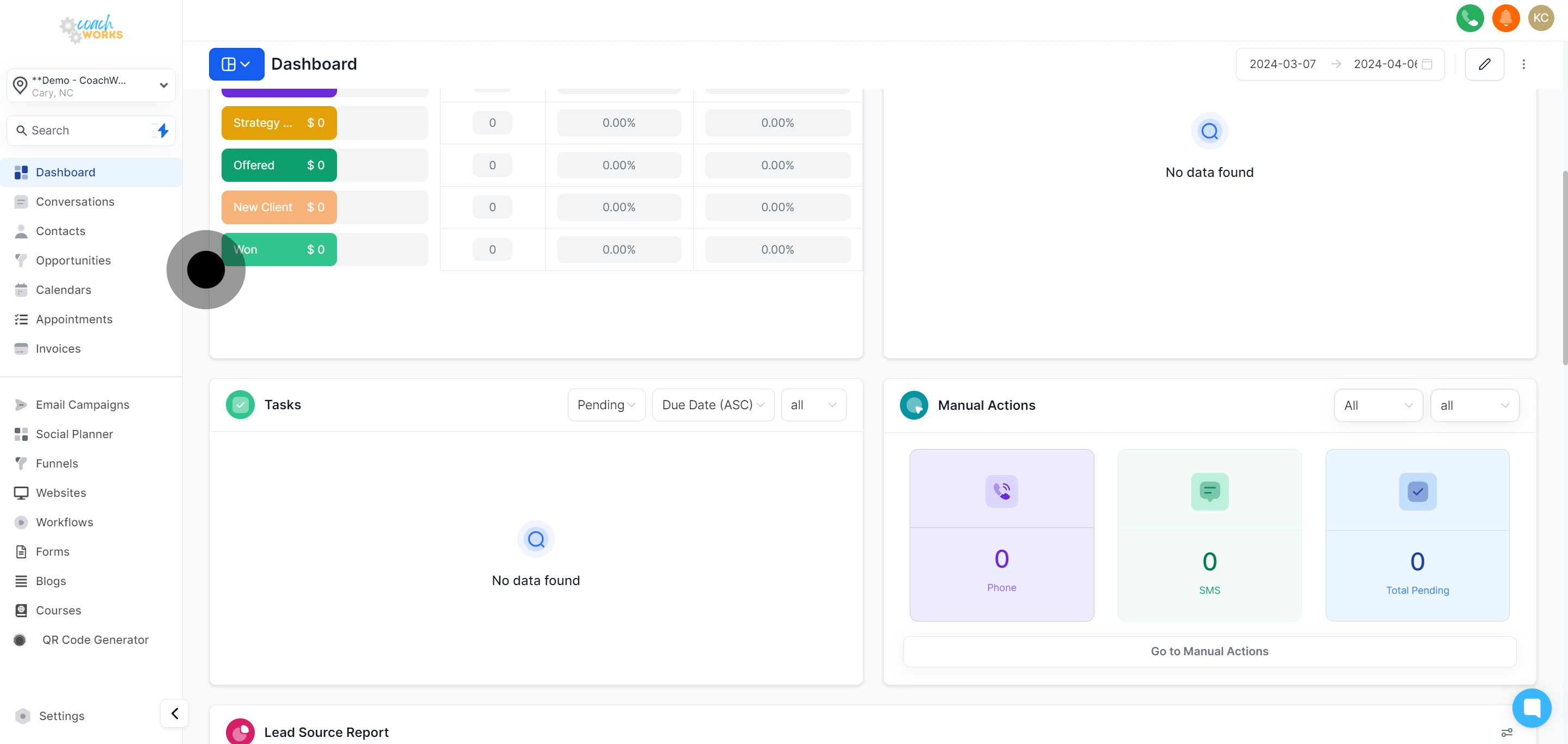 17 Click on "Pending".