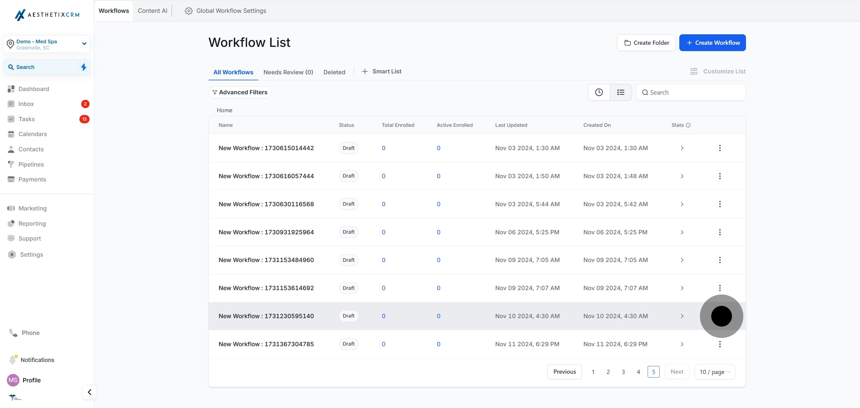3 Click on the element.