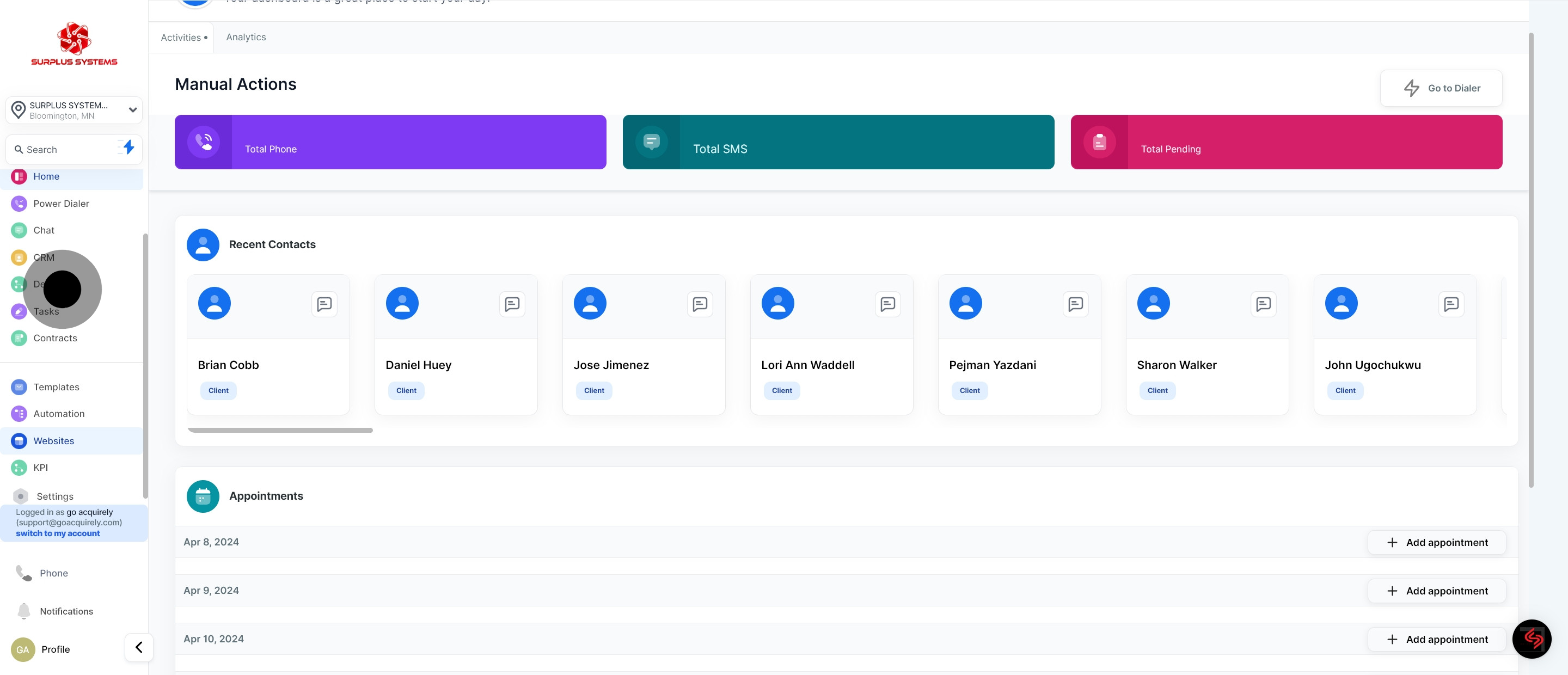 1 To get started, click on the element.