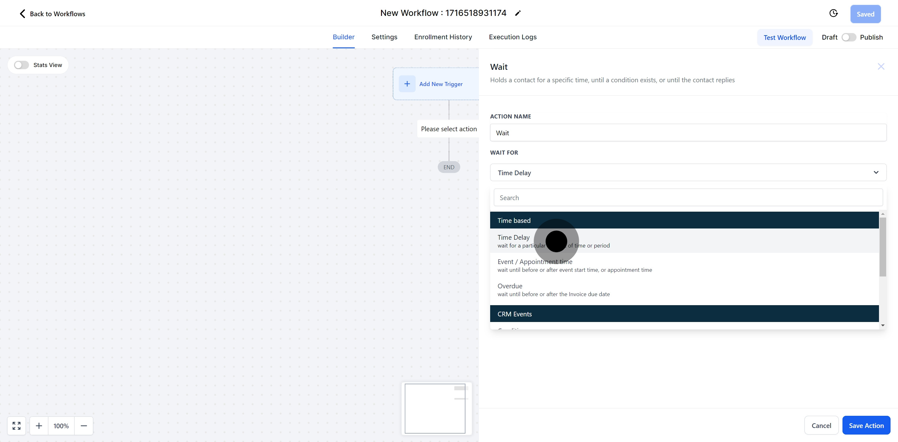7 After that, click on "Time Delay".
