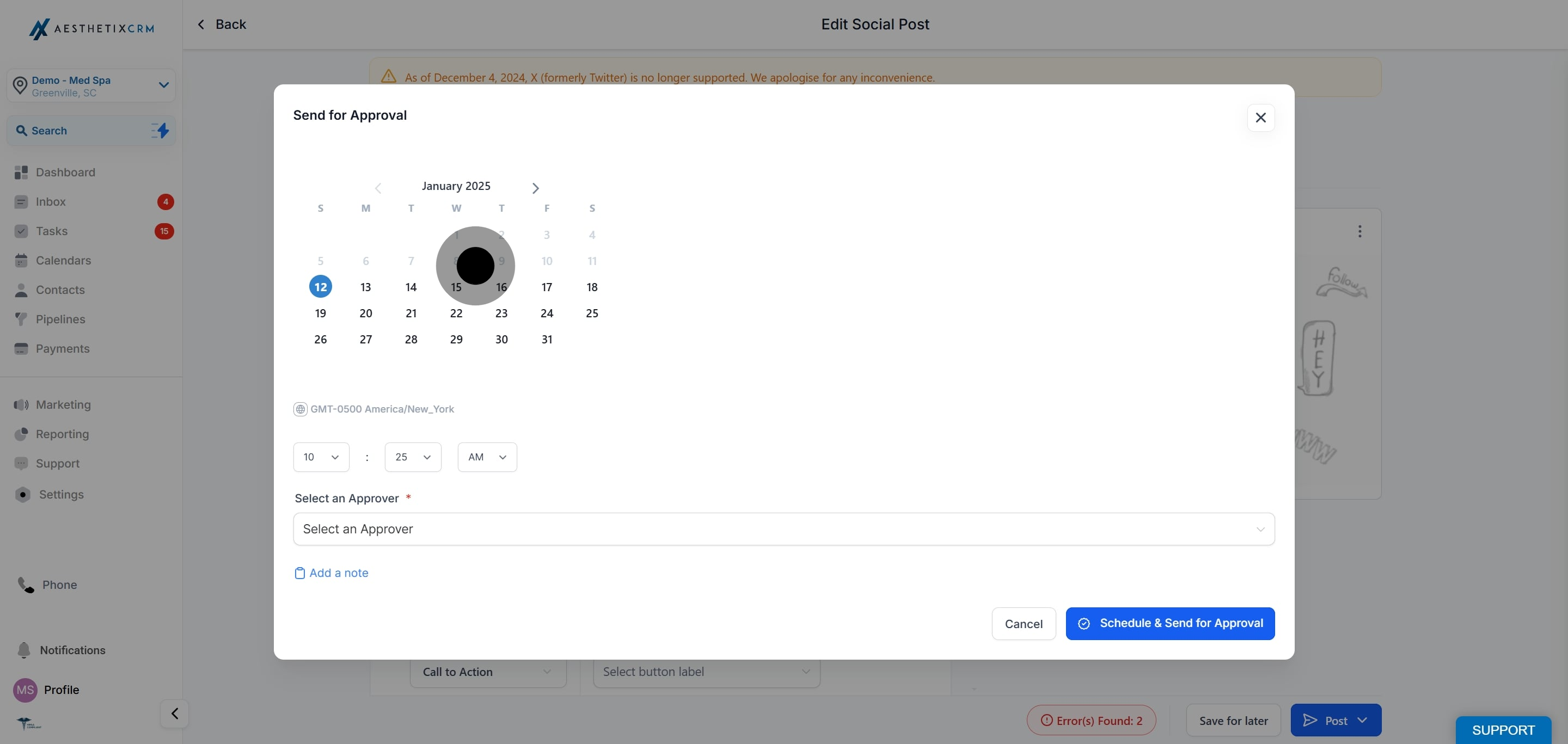 5 Once that's done, click here.
