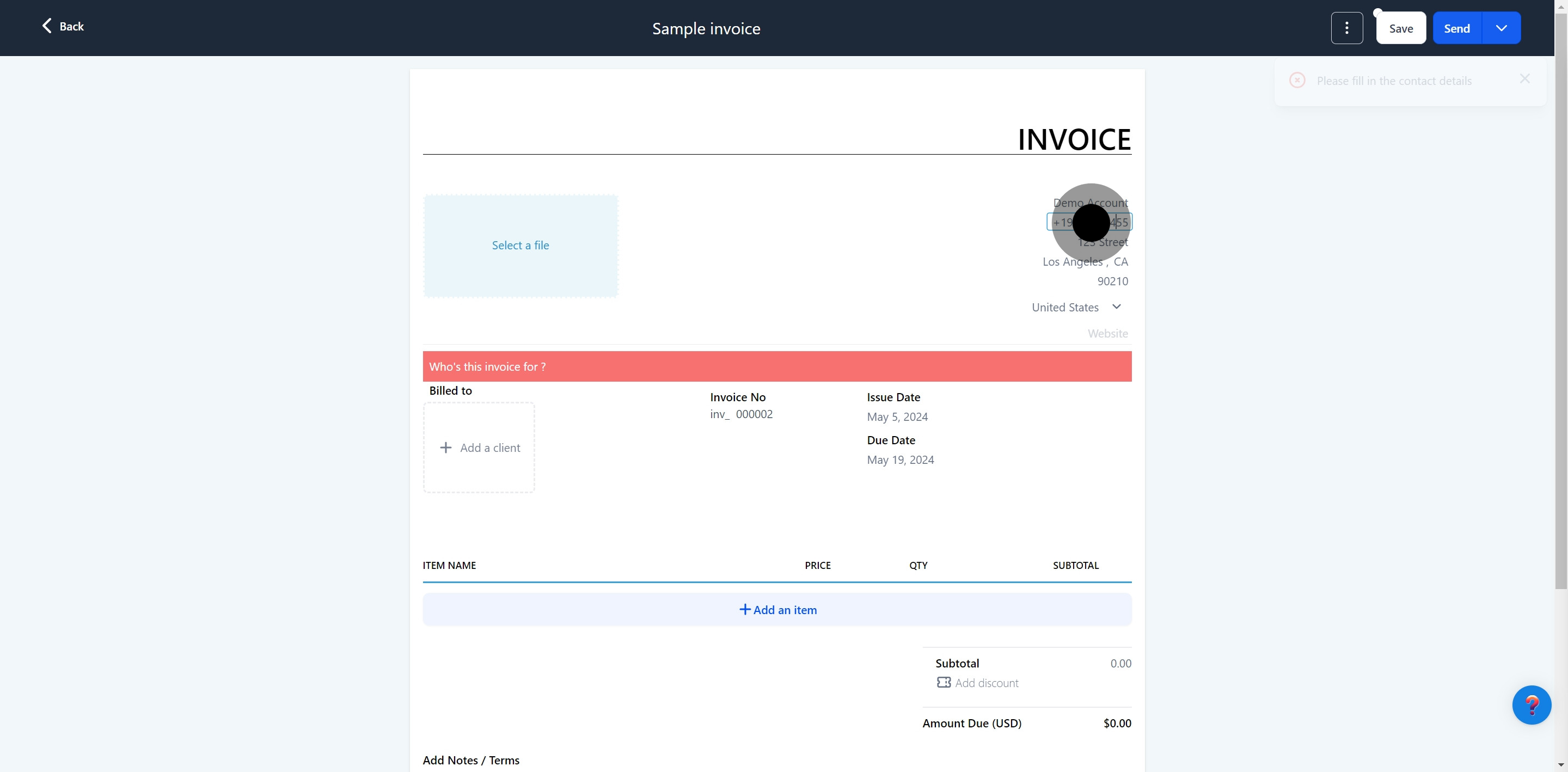 10 Now, click on the element.