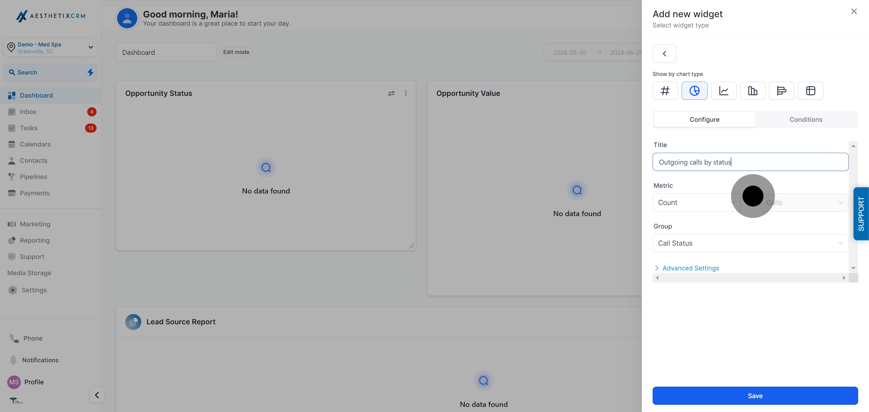 5 Click on the element.