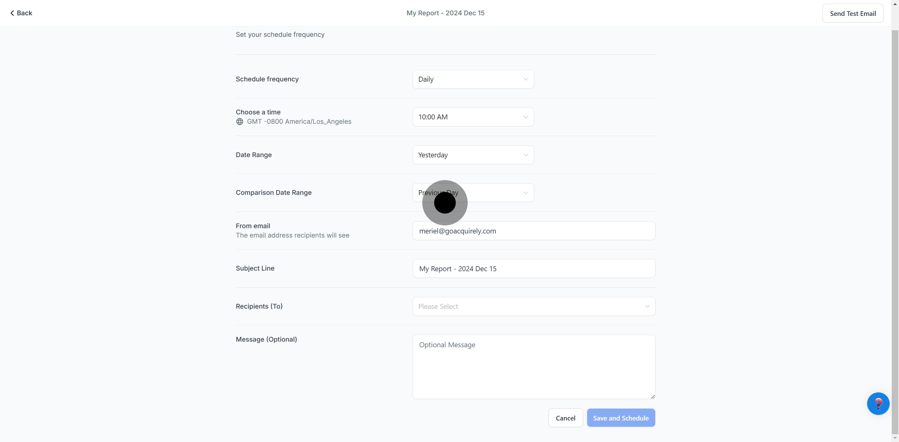 11 Following that, click on "Save and Schedule".