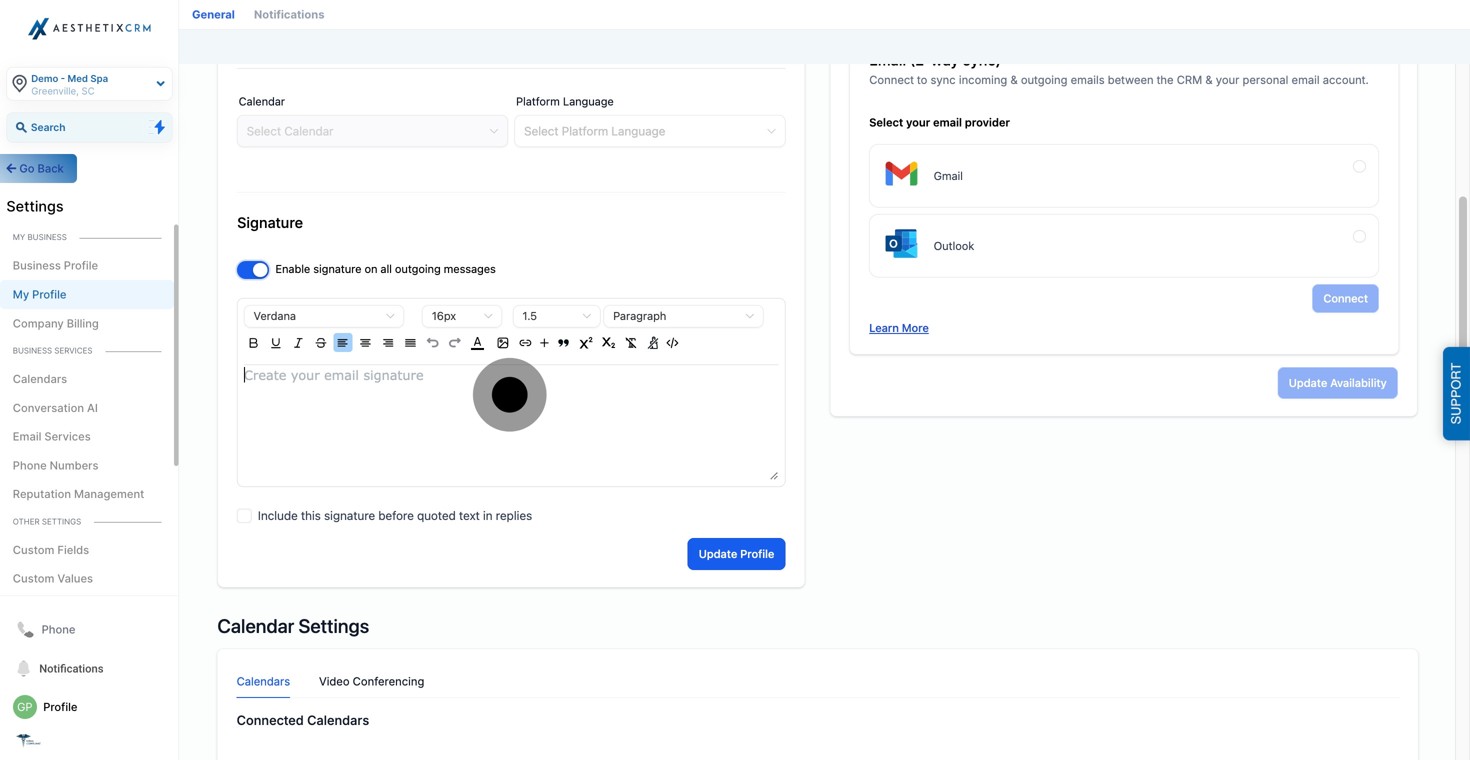 5 Once that's done, click on the element.