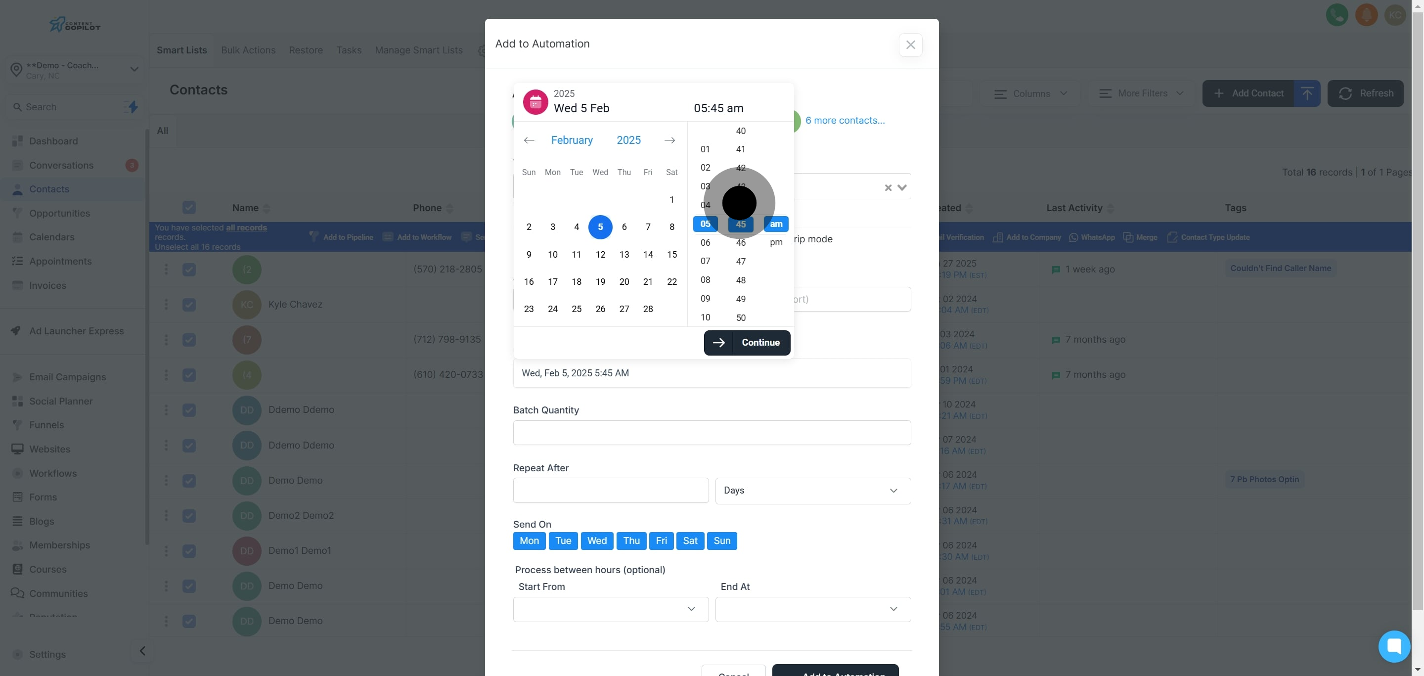 13 Click on the element.