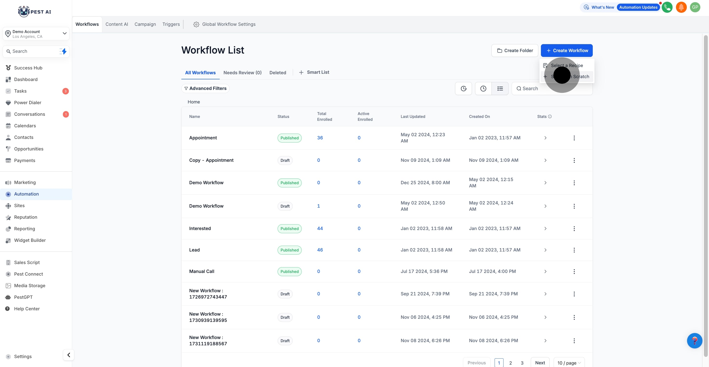 3 Click on "Start from Scratch".
