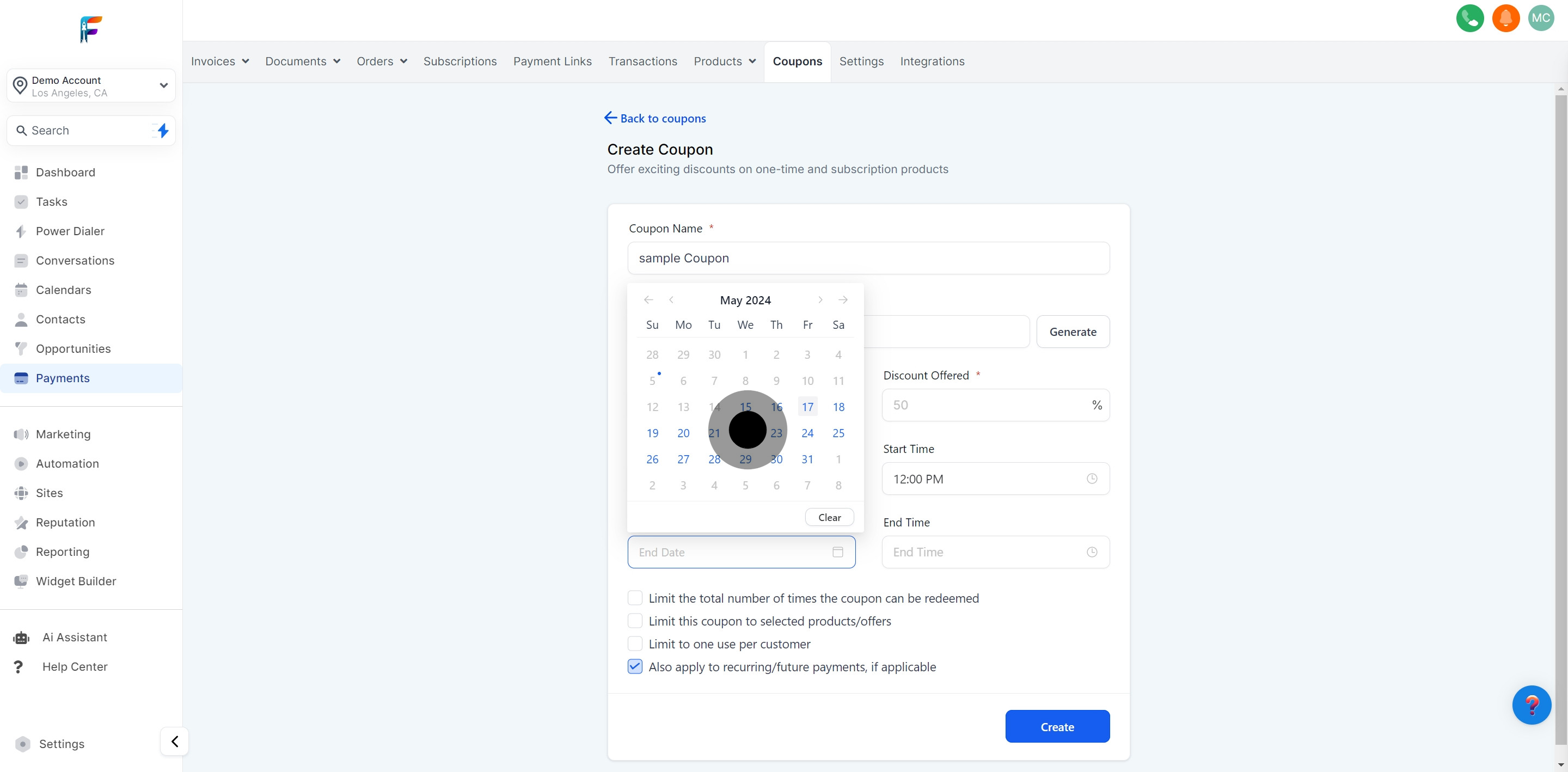 12 After, click on "17".