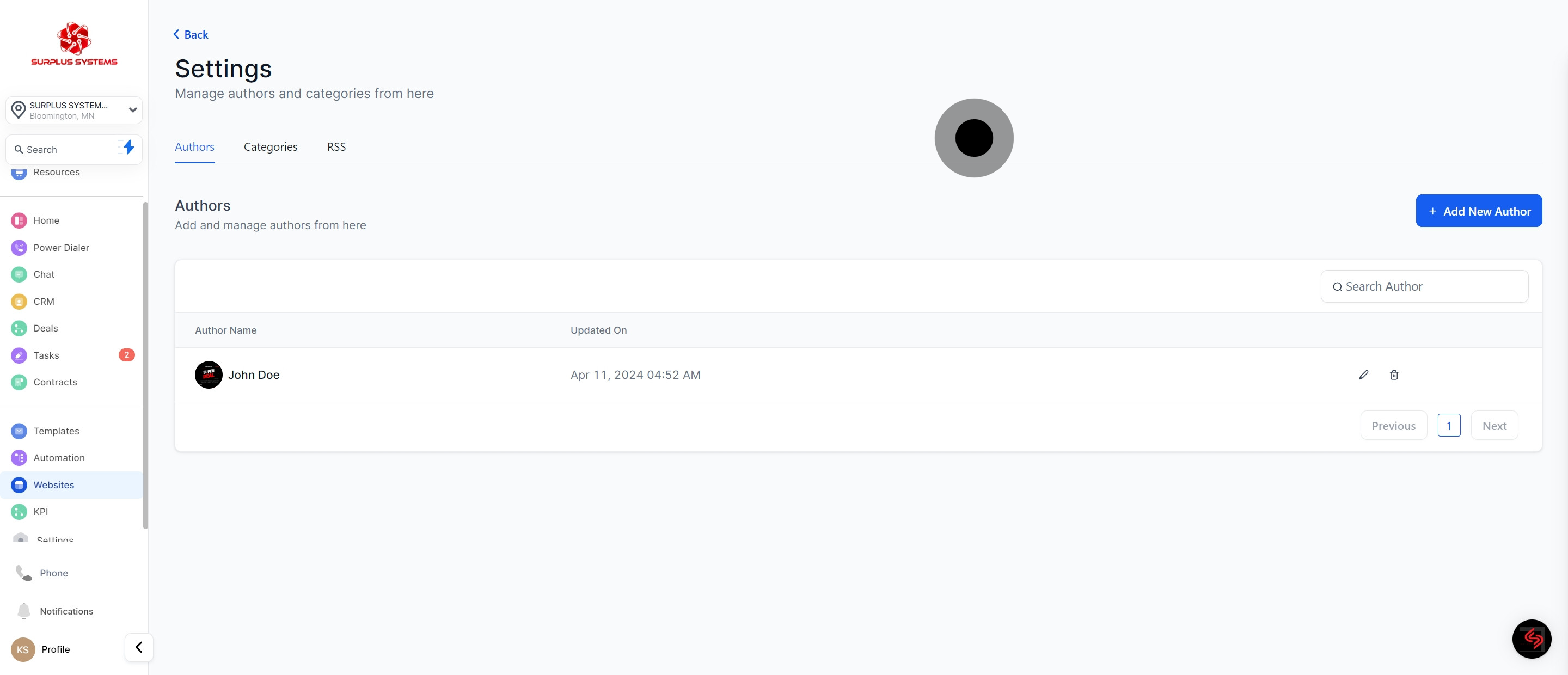 4 After that, click on "Add New Author".