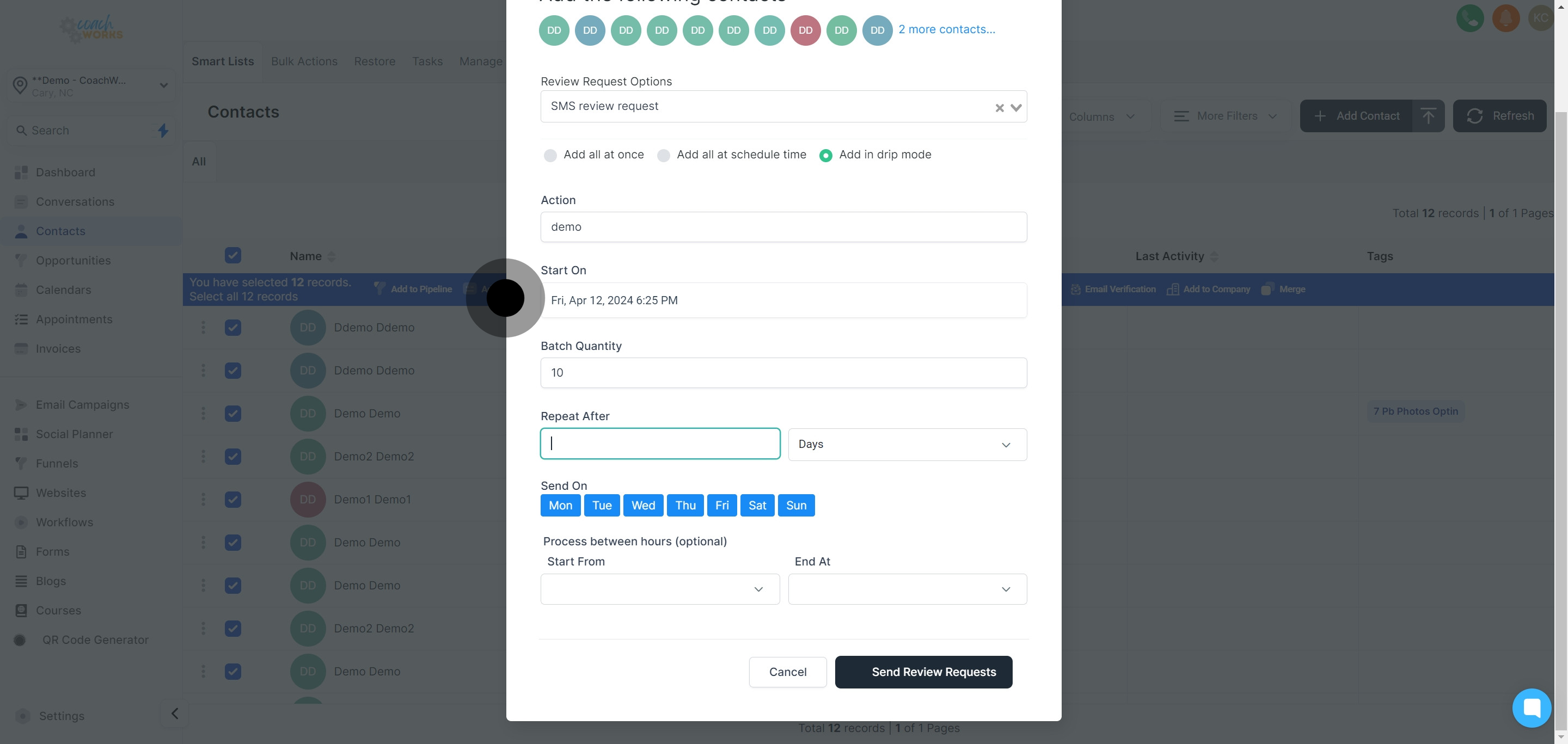 14 Click on the element.