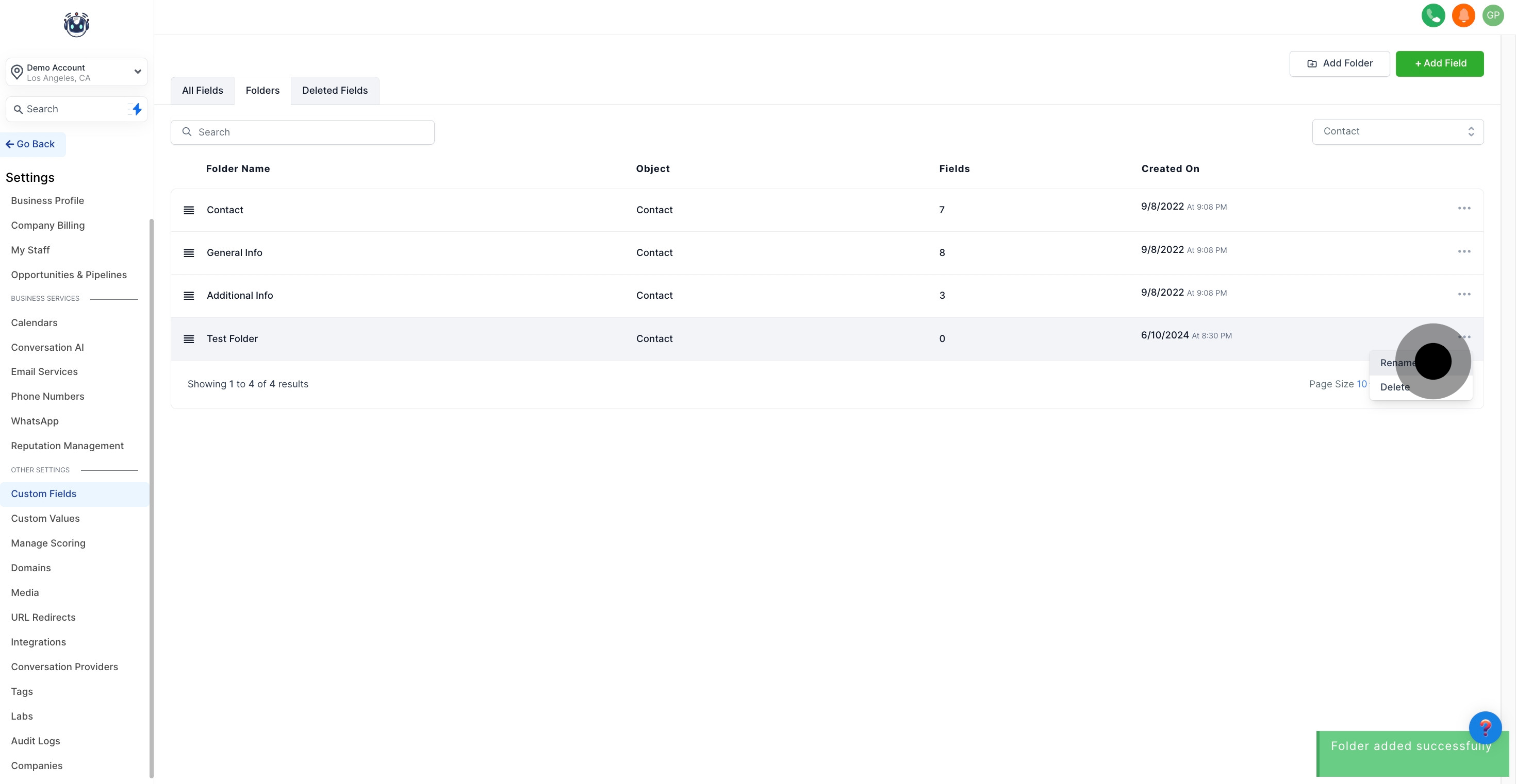9 Next up, click on "Rename".
