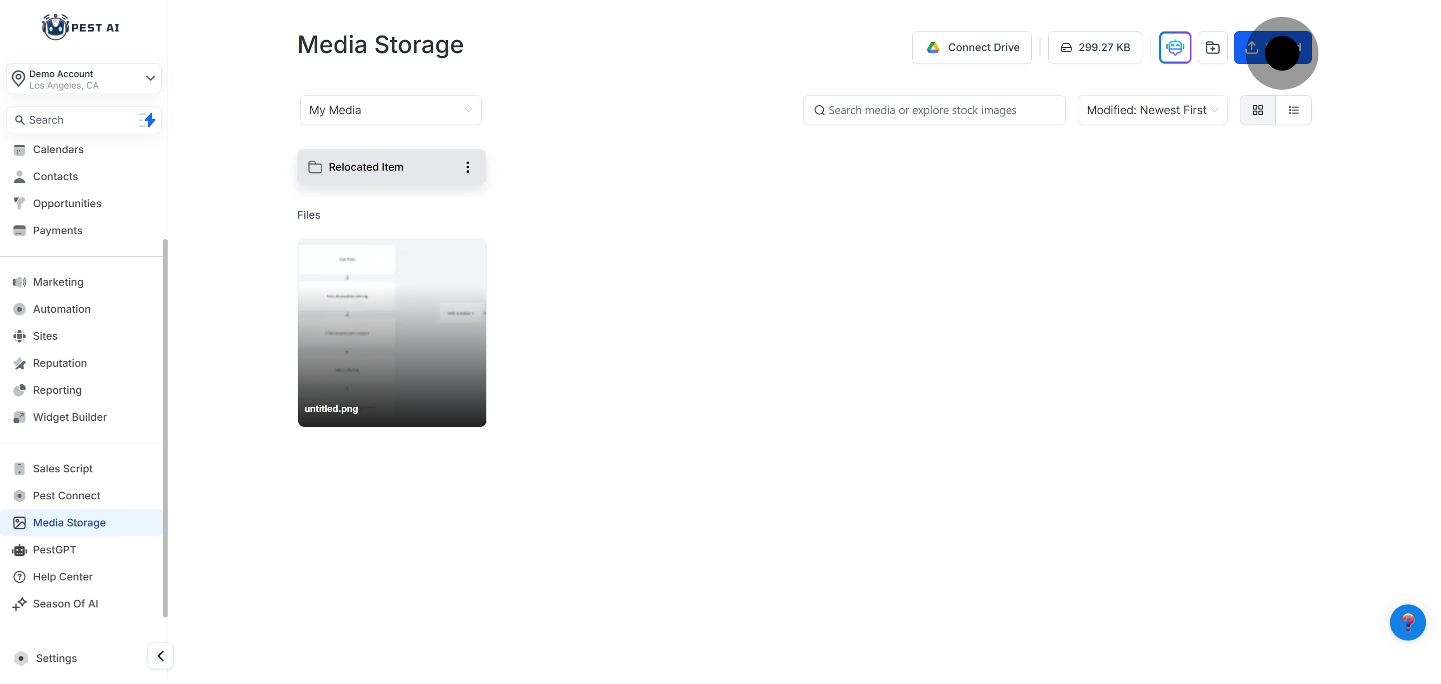 2 Next up, click on "Upload".