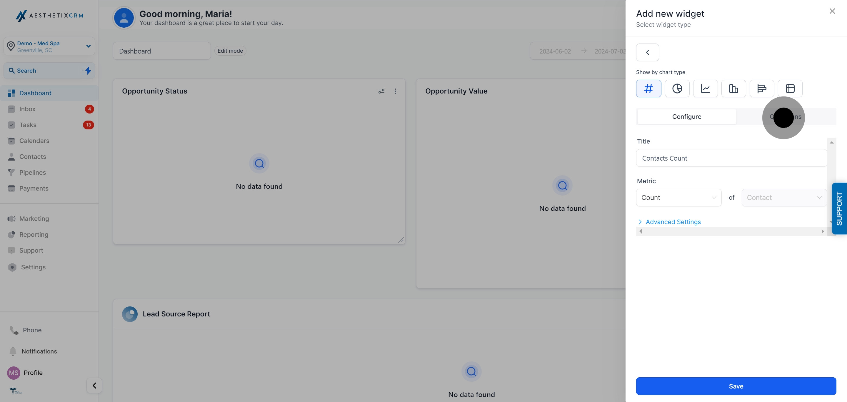 5 Click on "Conditions".