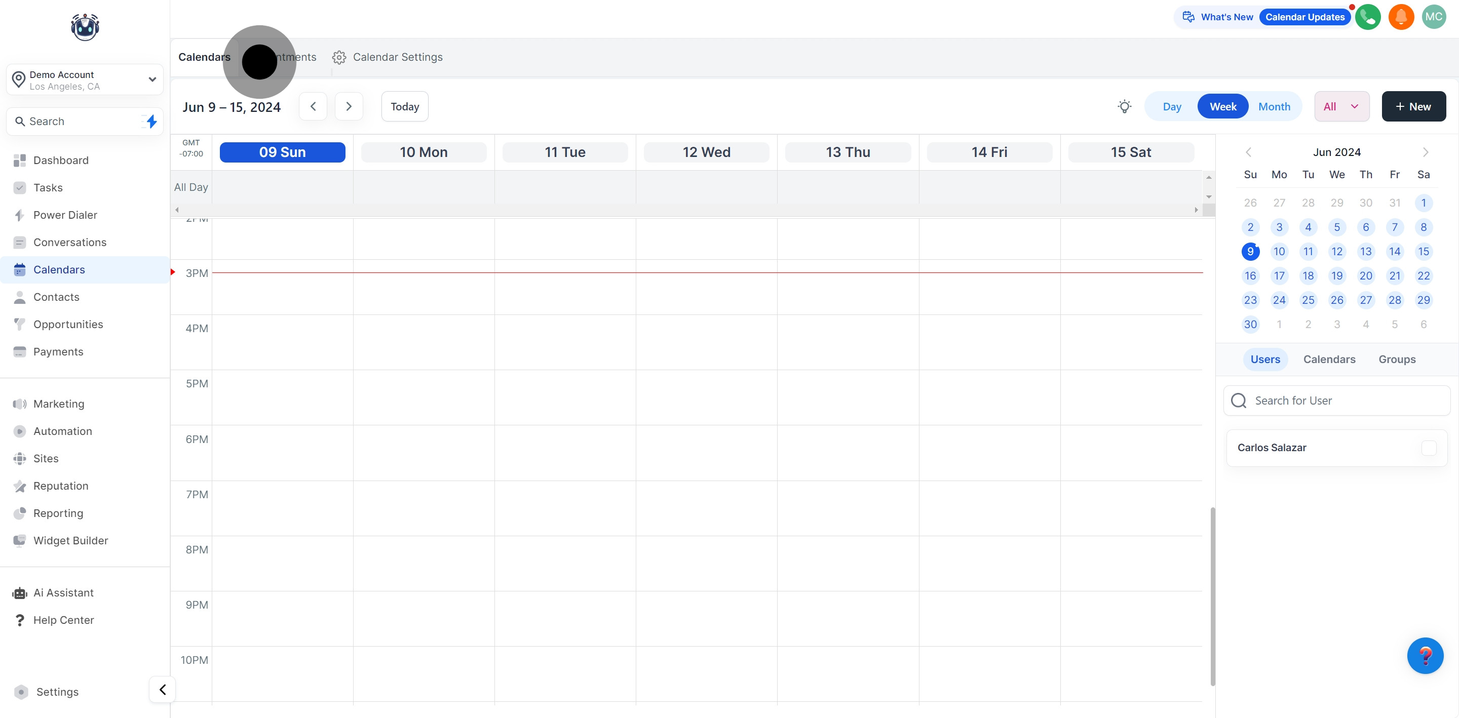 2 Click on "Appointments".