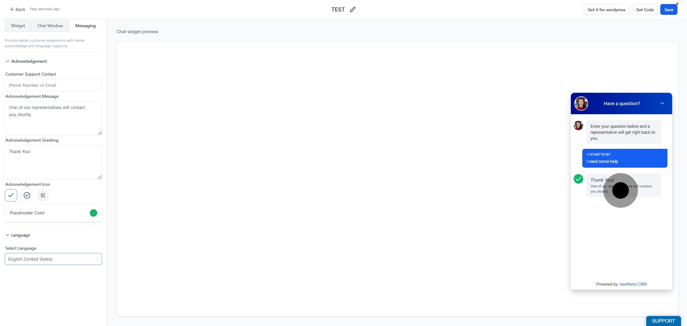 12 Click on "Save".