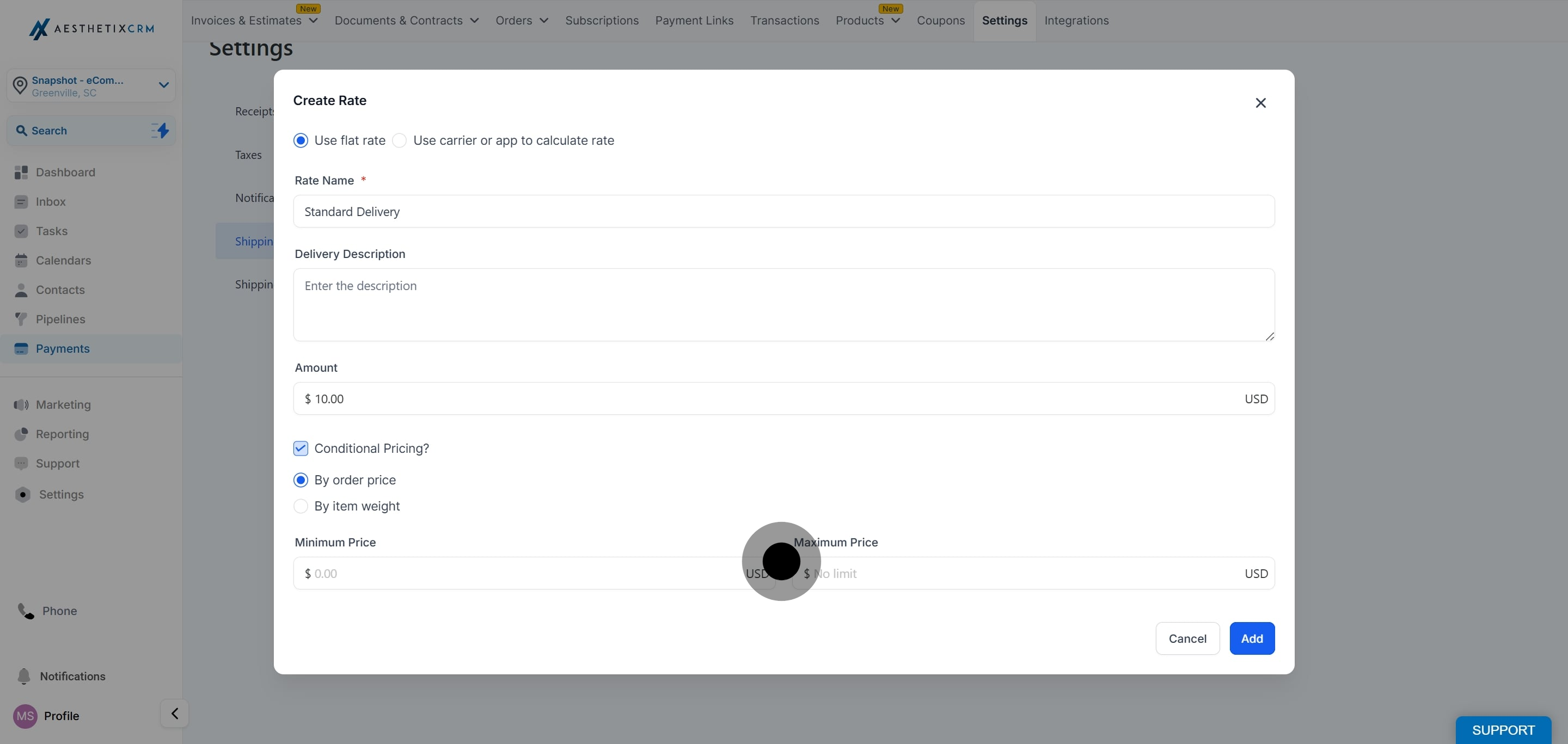 6 Afterwards, click on "Add".