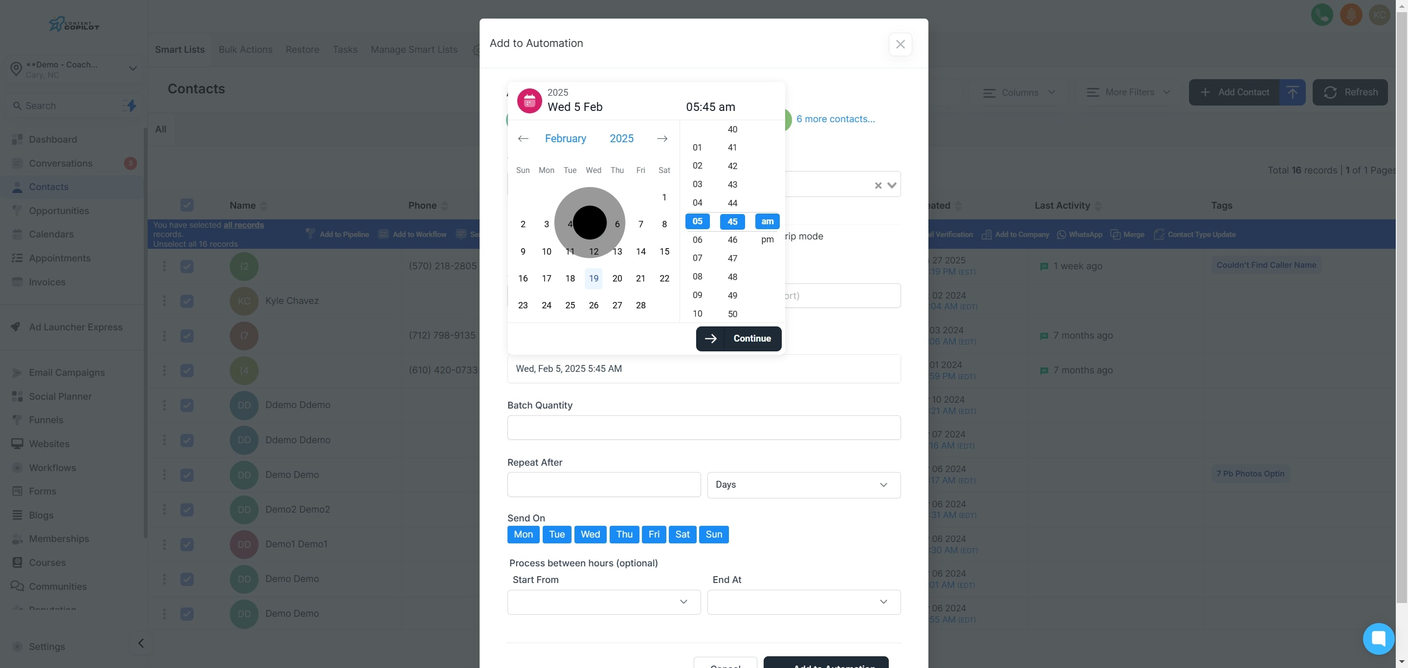 12 Afterwards, click on "19".
