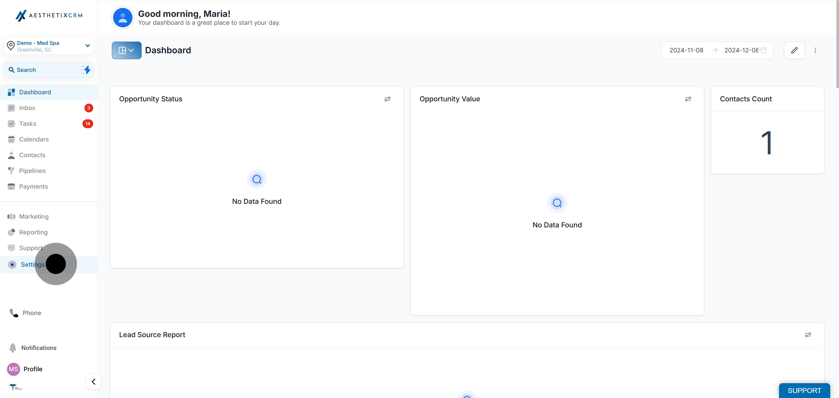 1 To start, click here.