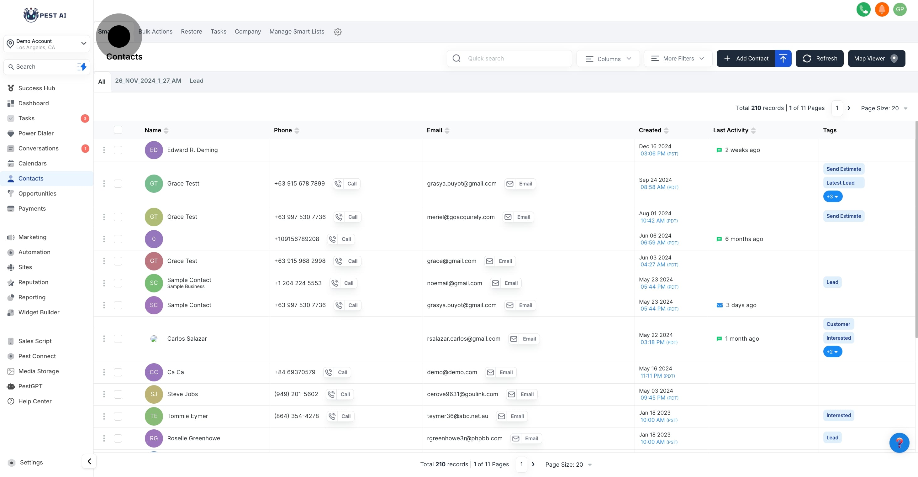 2 After, click on "Smart Lists".