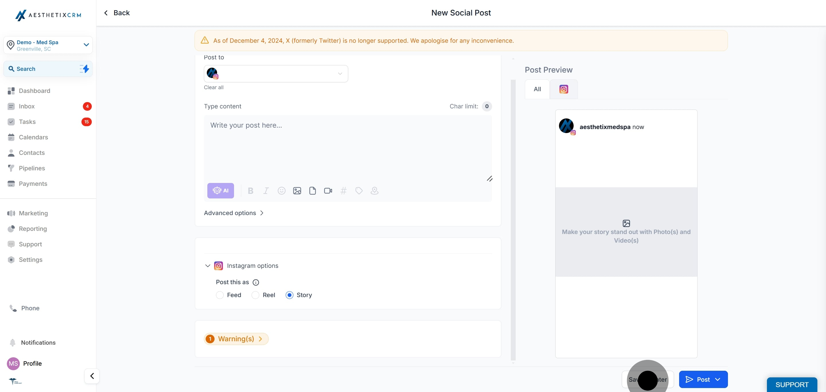 12 Click on "Save for later".