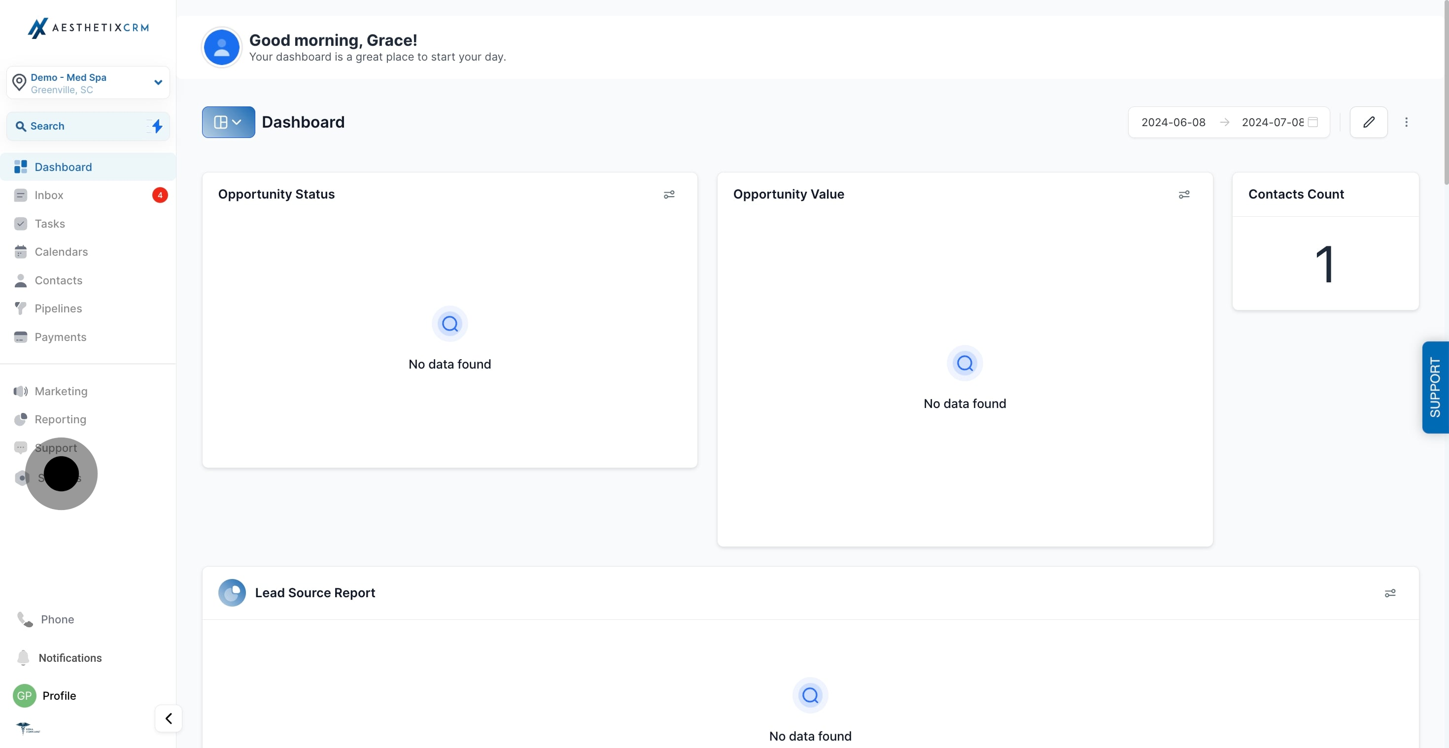 1 To begin, click here.