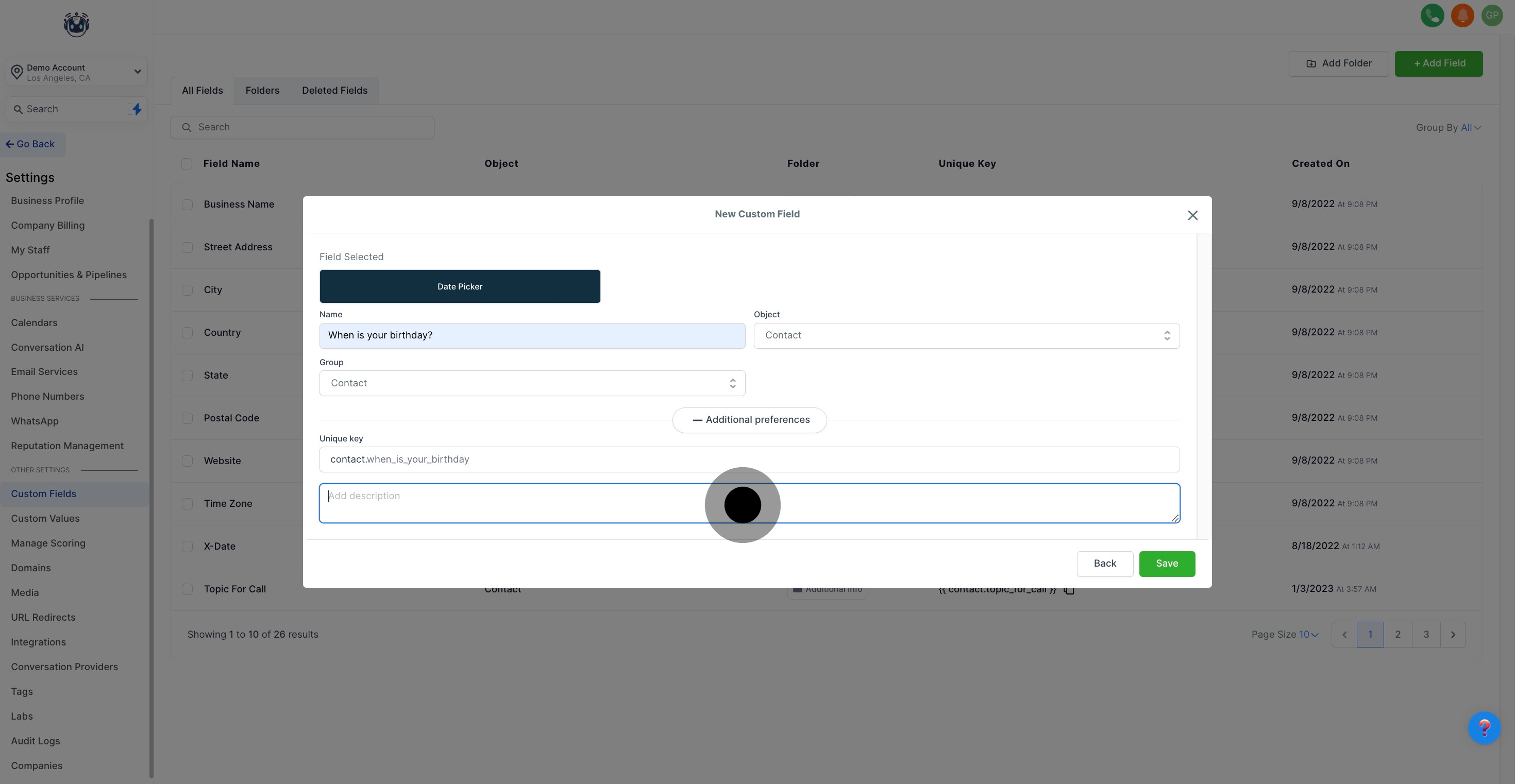 12 Click on the element.