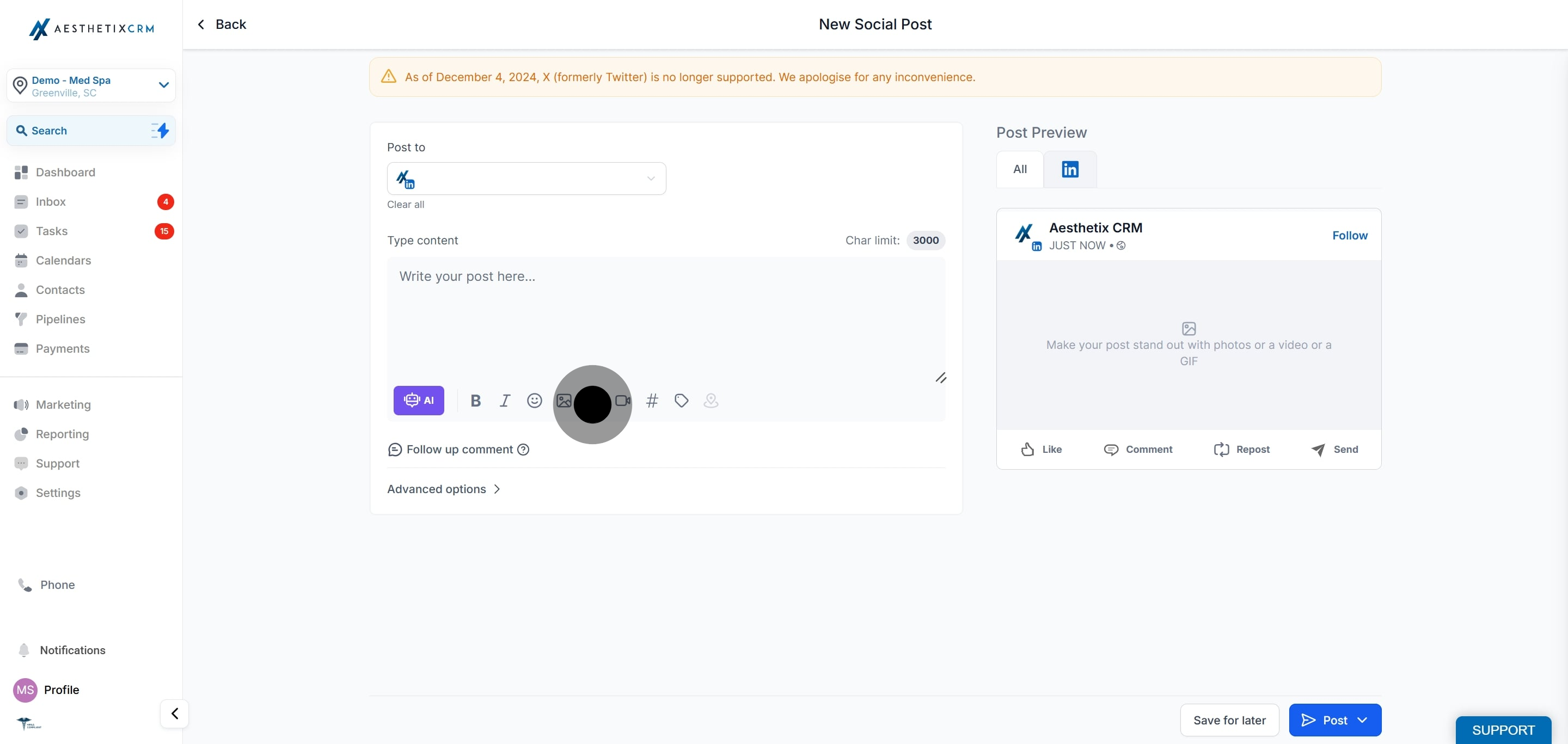 6 Now, click on the element.
