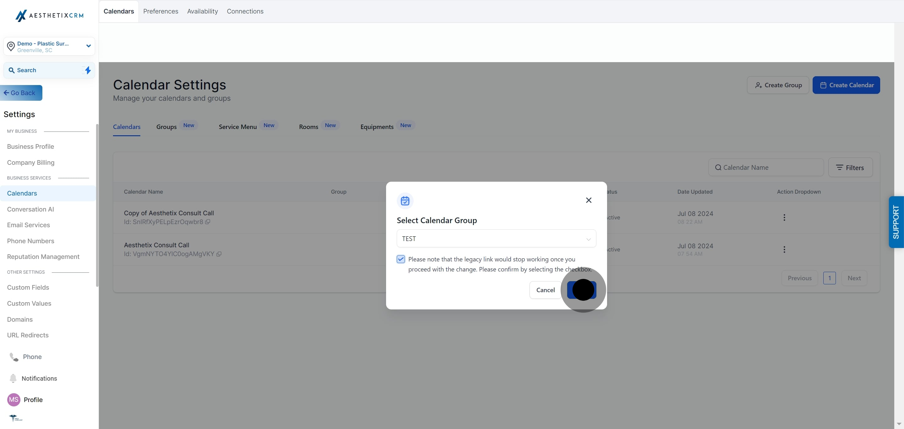 7 Next up, click on "Select".