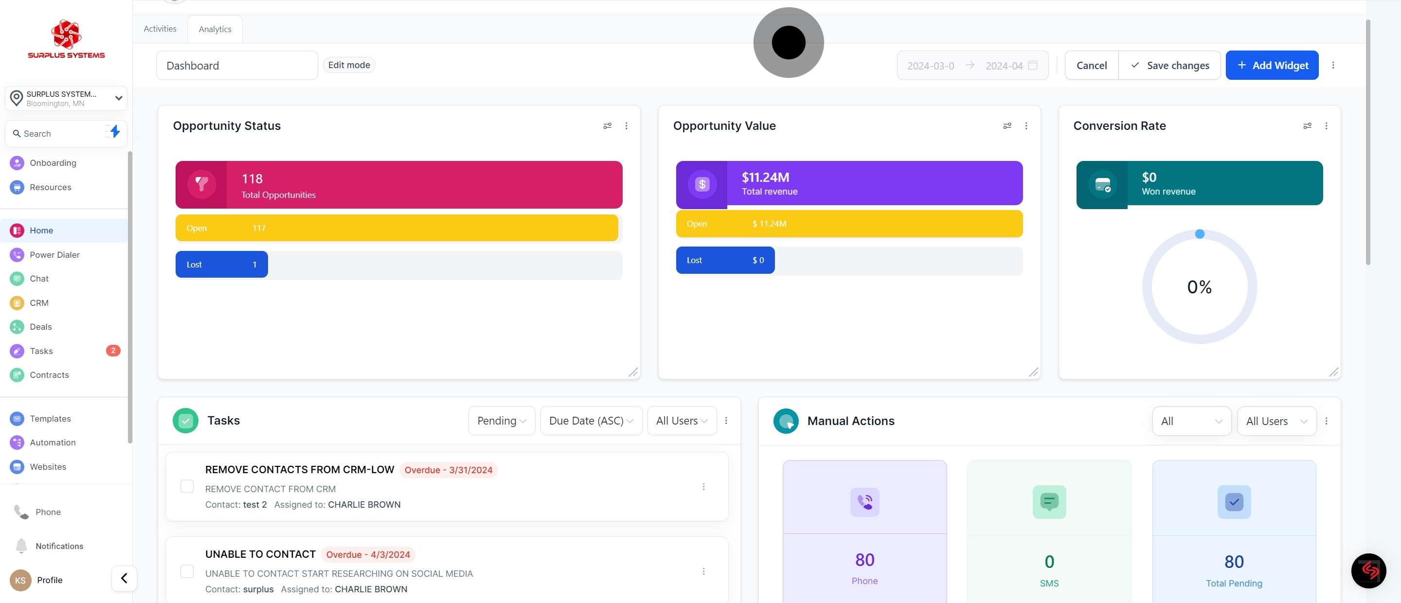 8 Click on the element.