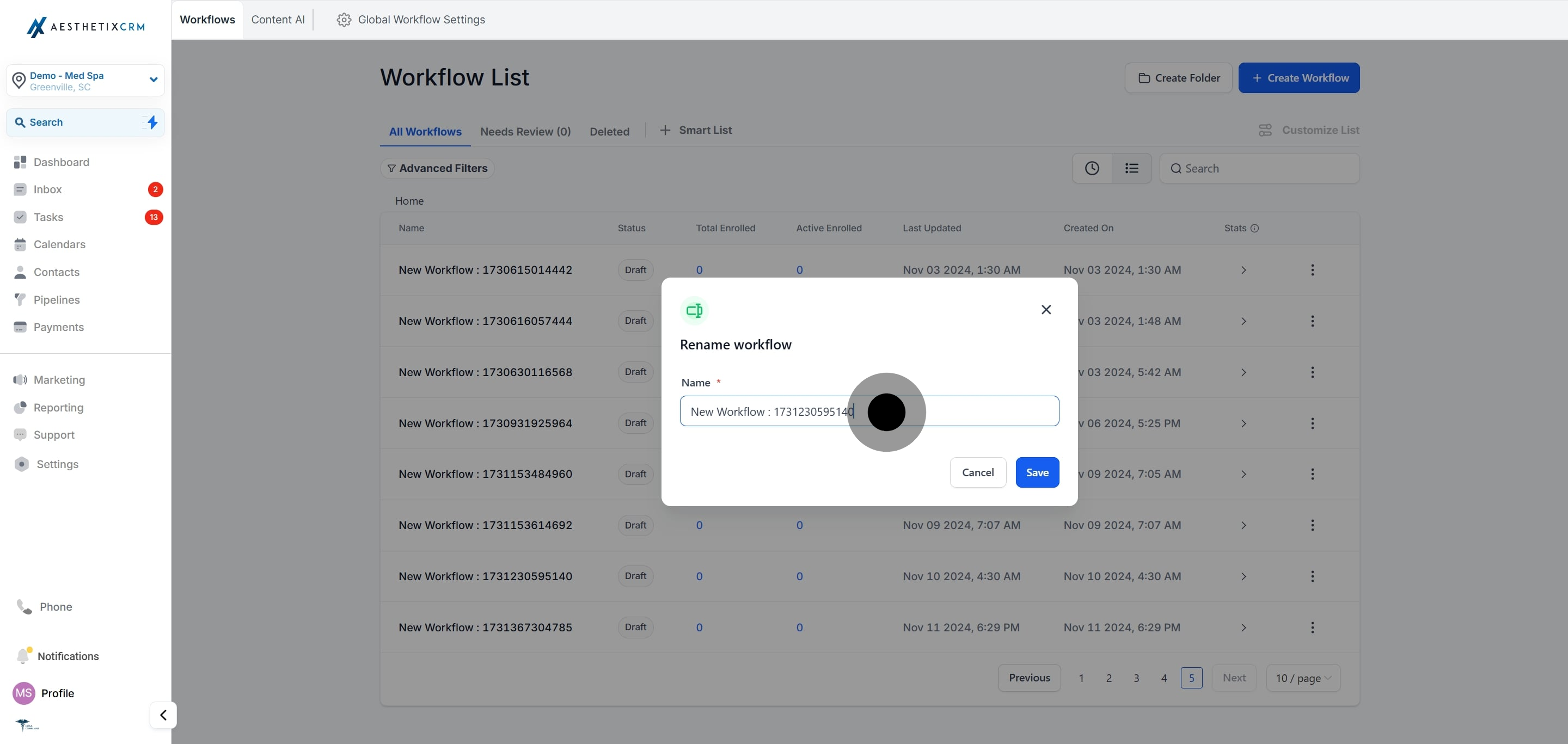 5 After, click on the element.