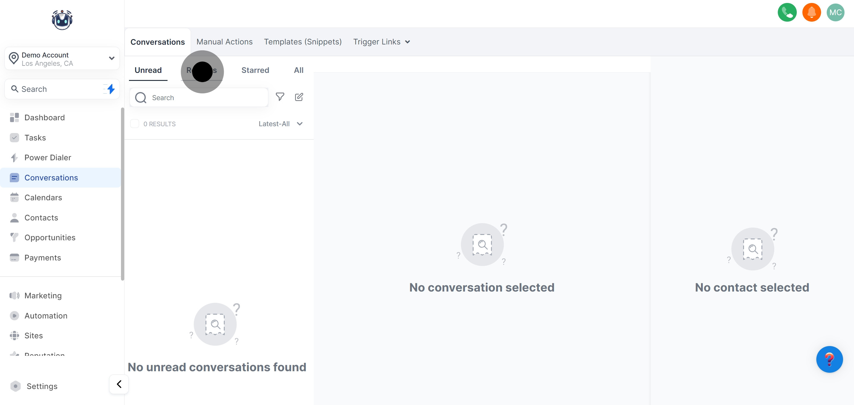 3 Next up, click on "Recents".