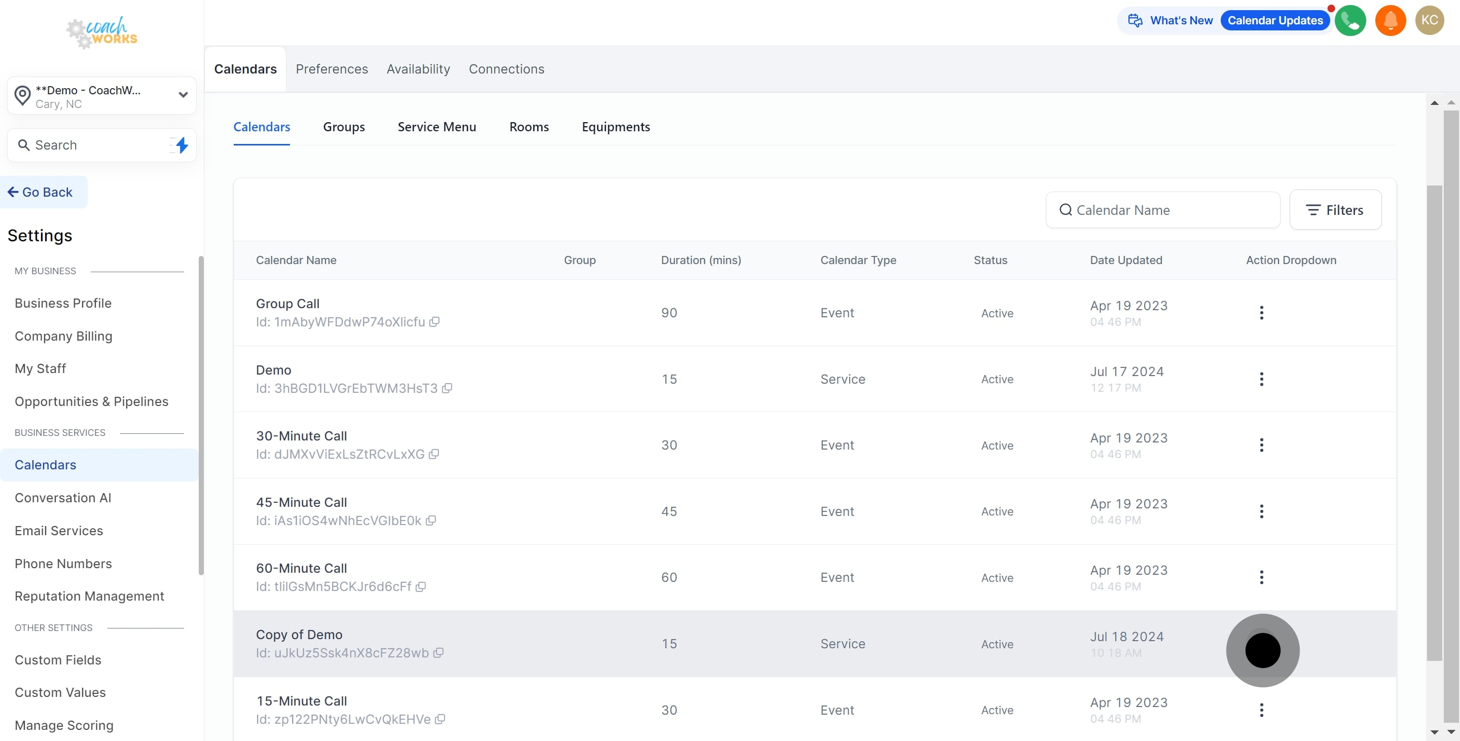 3 Click on the element.