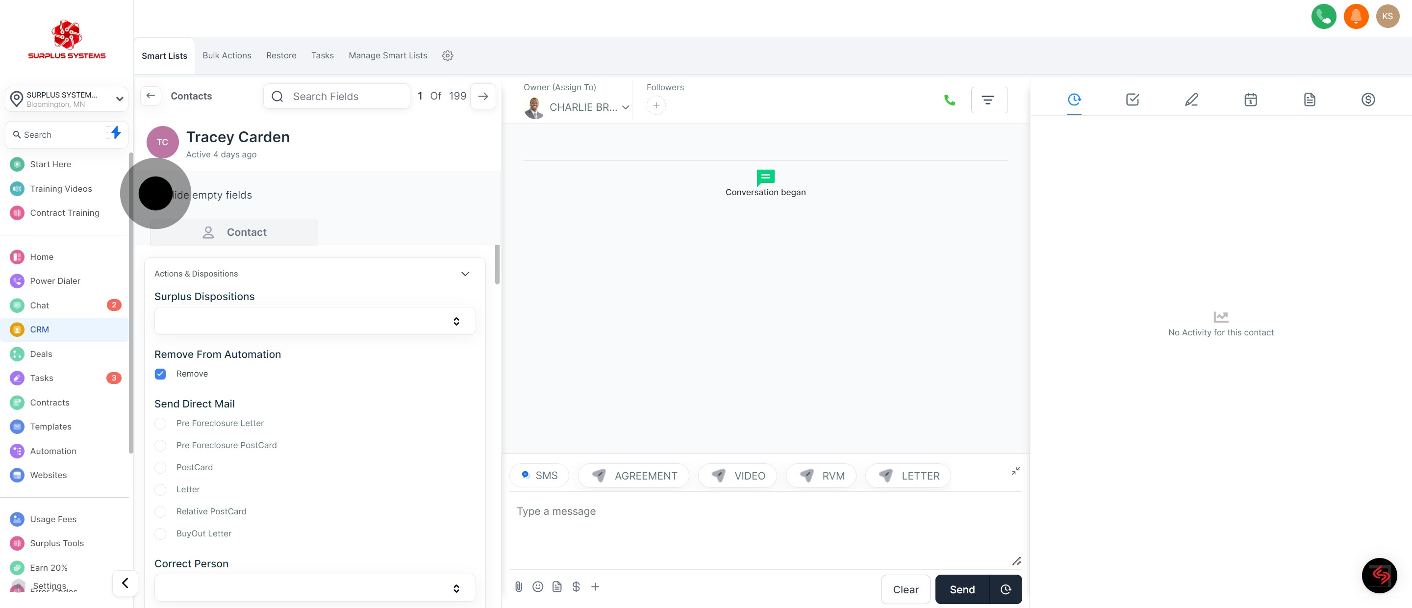 4 Click on the element.