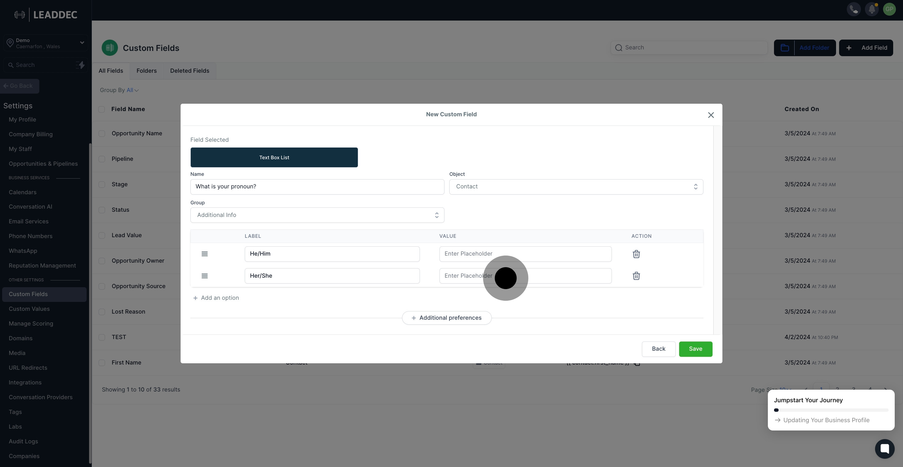 11 Now, click on the element.