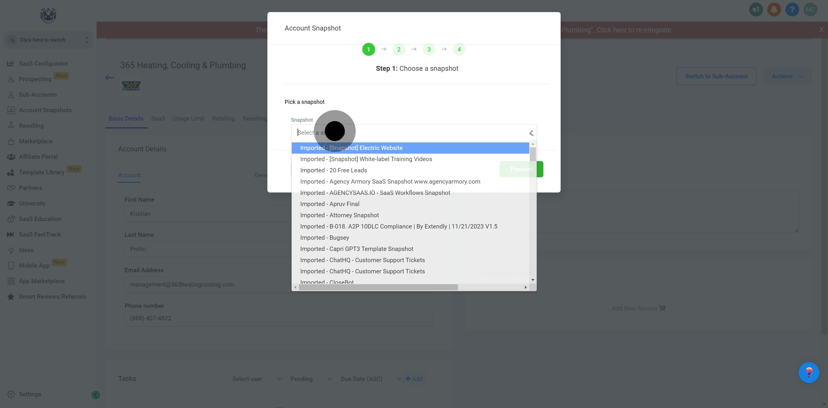 11 Now, click on the element.