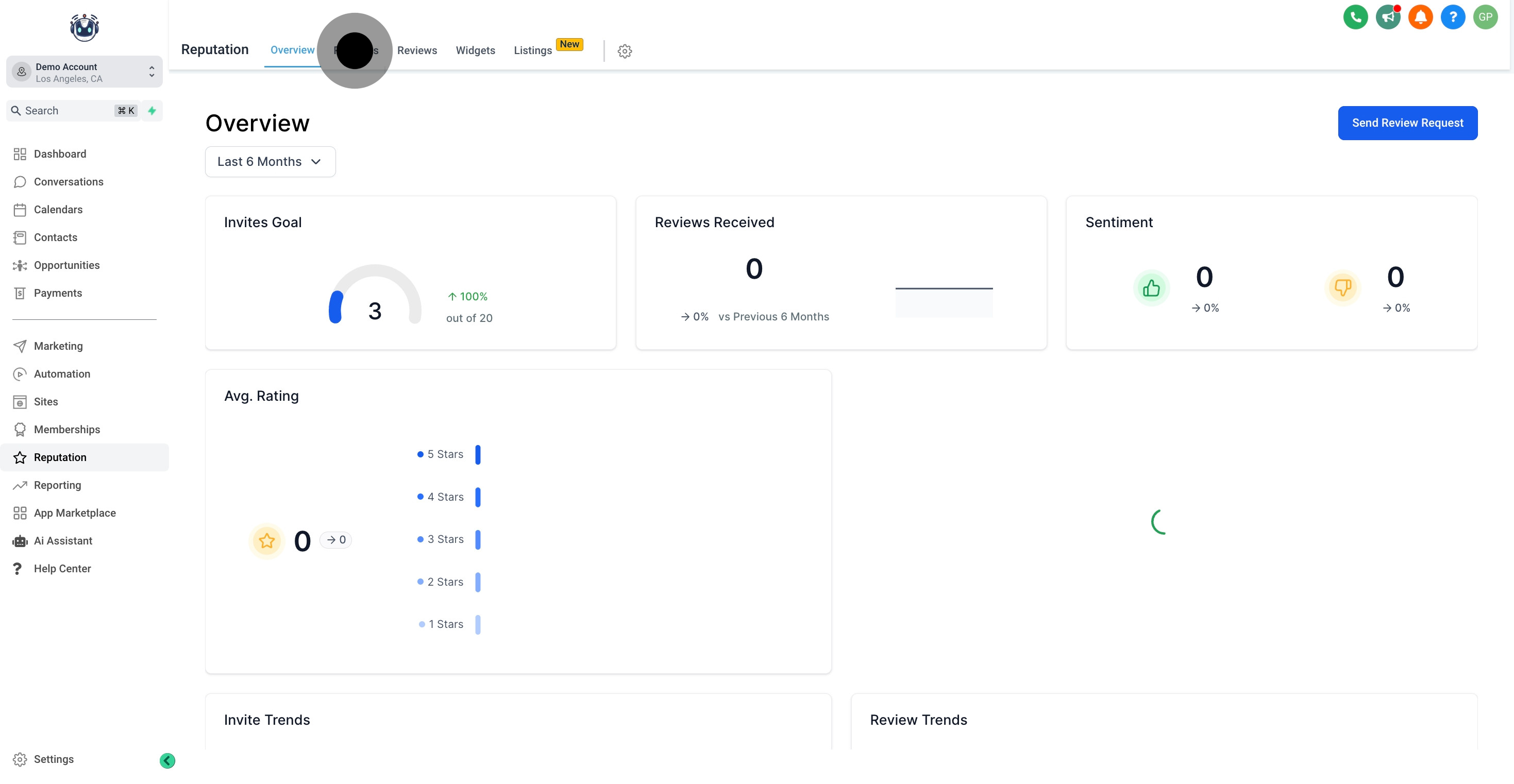 2 Click on "Requests".