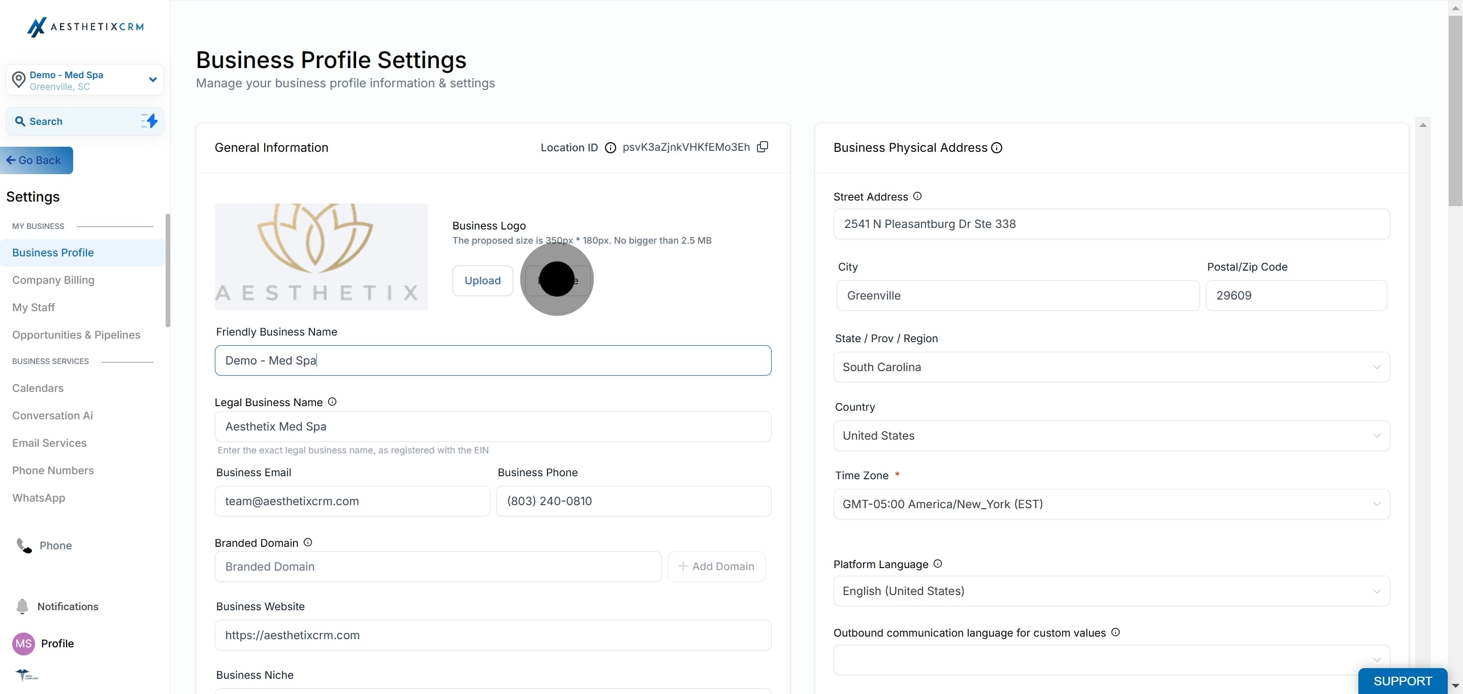6 Next, click on the element.
