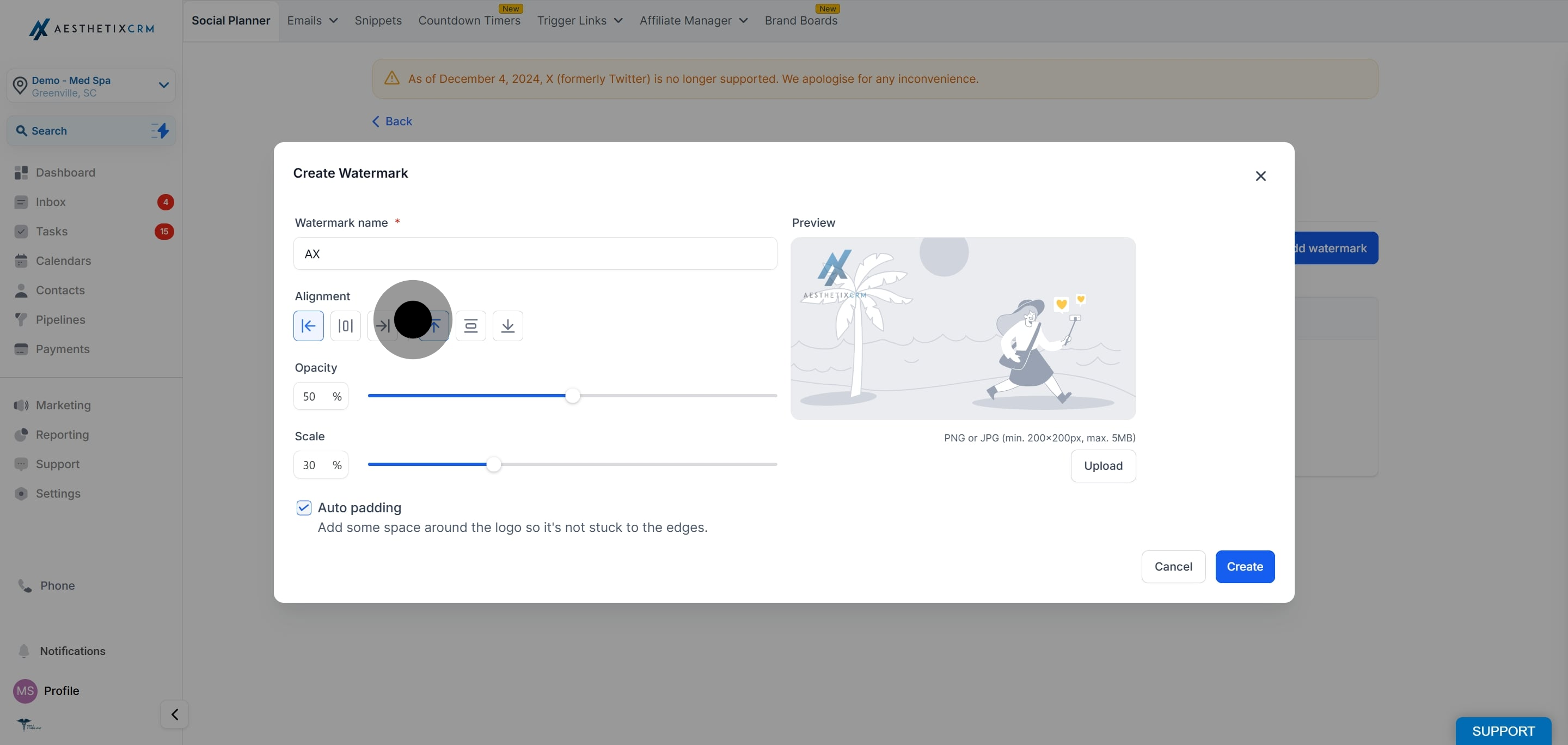 8 Now, click on the element.